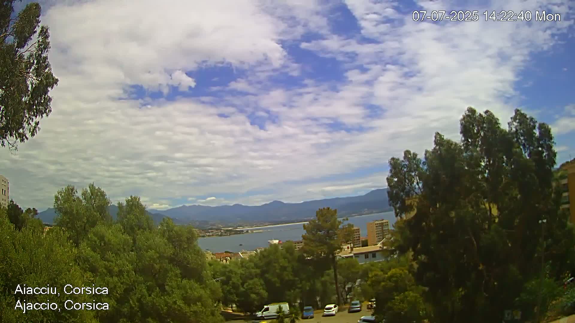 Corsica, Ajaccio City Skyline Live Cam - Ajaccio, Corse-du-Sud, Corse , France