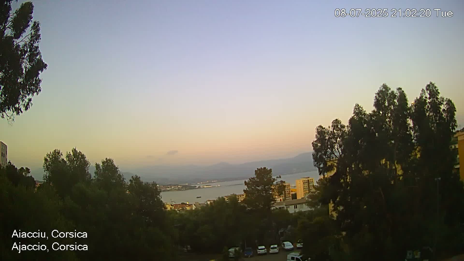 Corsica, Ajaccio City Skyline Live Cam - Ajaccio, Corse-du-Sud, Corse , France