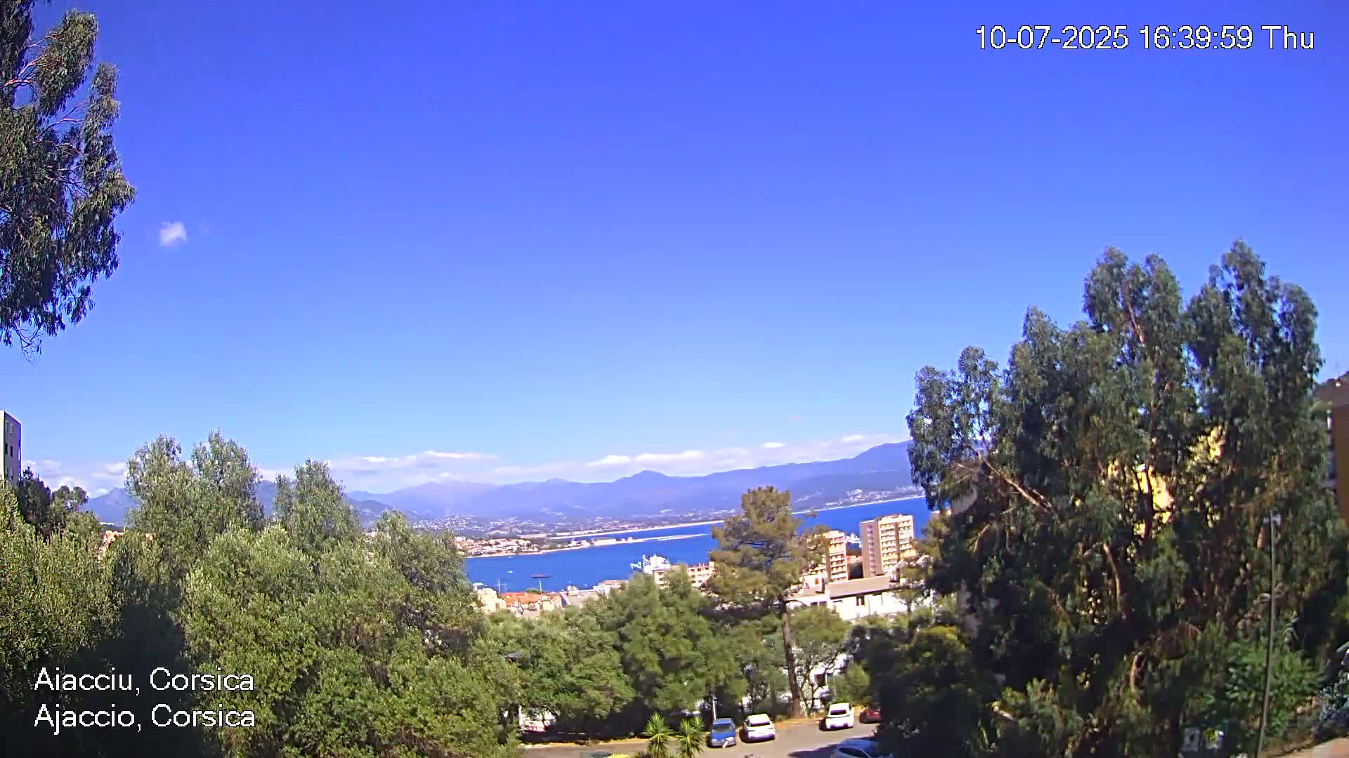 Corsica, Ajaccio City Skyline Live Cam - Ajaccio, Corse-du-Sud, Corse , France