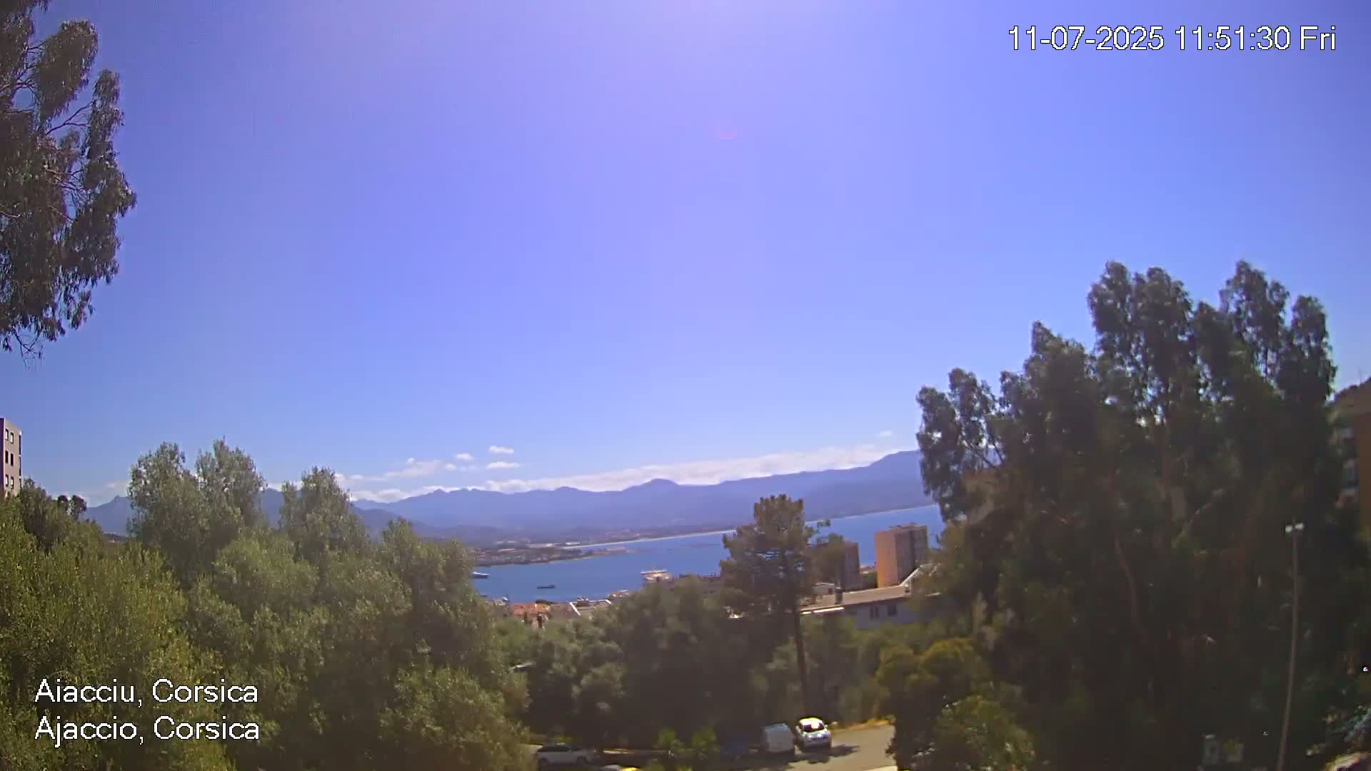 Corsica, Ajaccio City Skyline Live Cam - Ajaccio, Corse-du-Sud, Corse , France