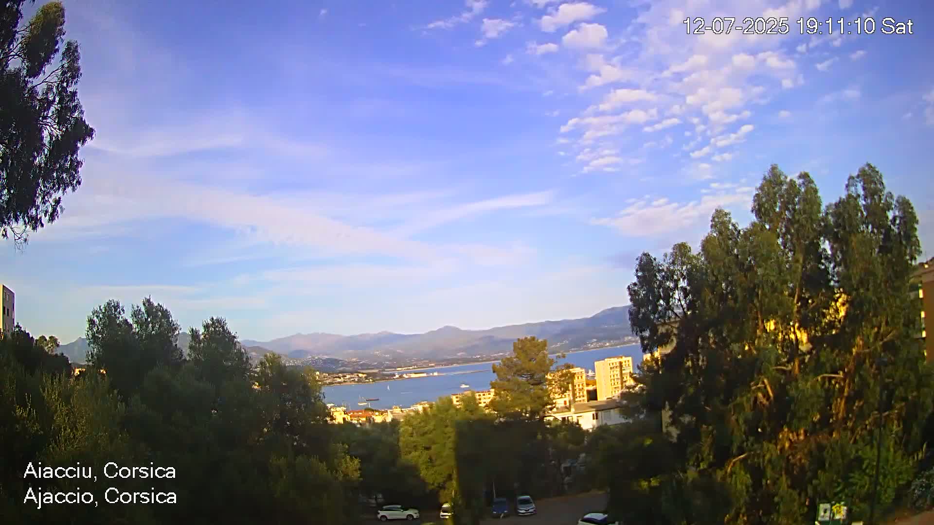 Corsica, Ajaccio City Skyline Live Cam - Ajaccio, Corse-du-Sud, Corse , France