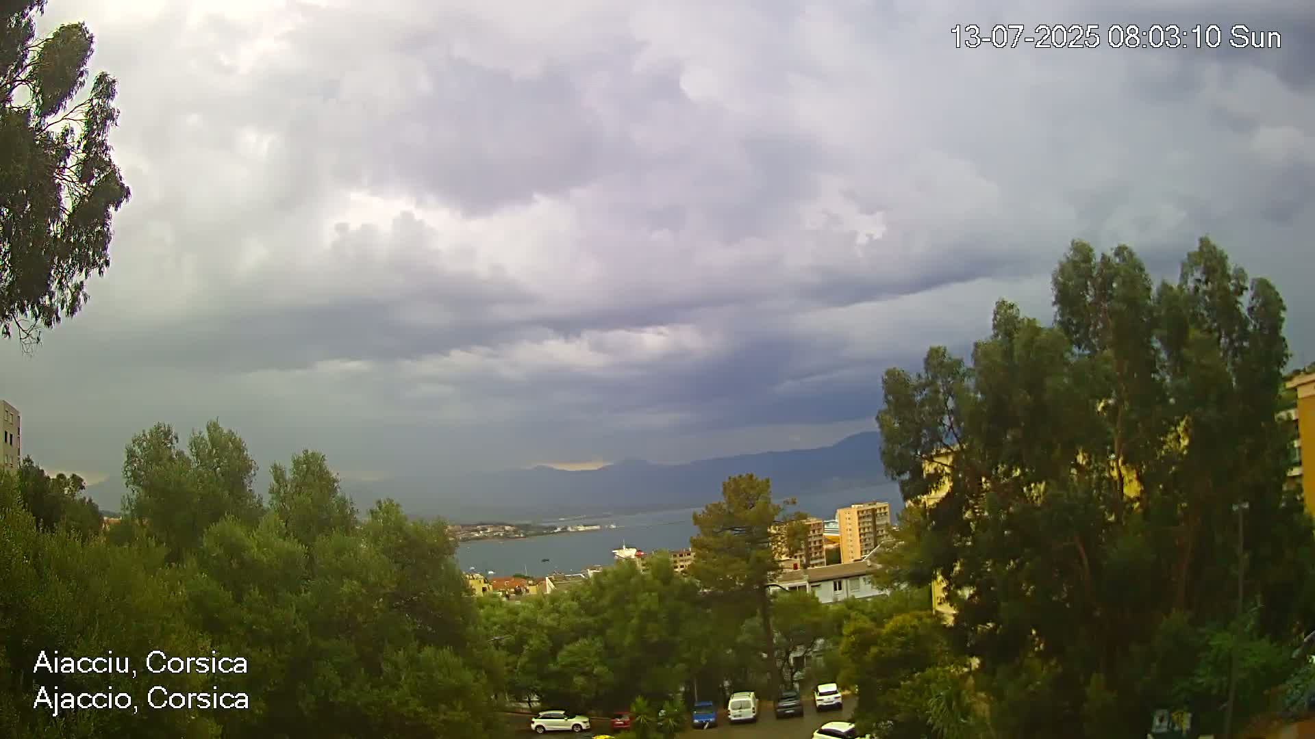 Corsica, Ajaccio City Skyline Live Cam - Ajaccio, Corse-du-Sud, Corse , France