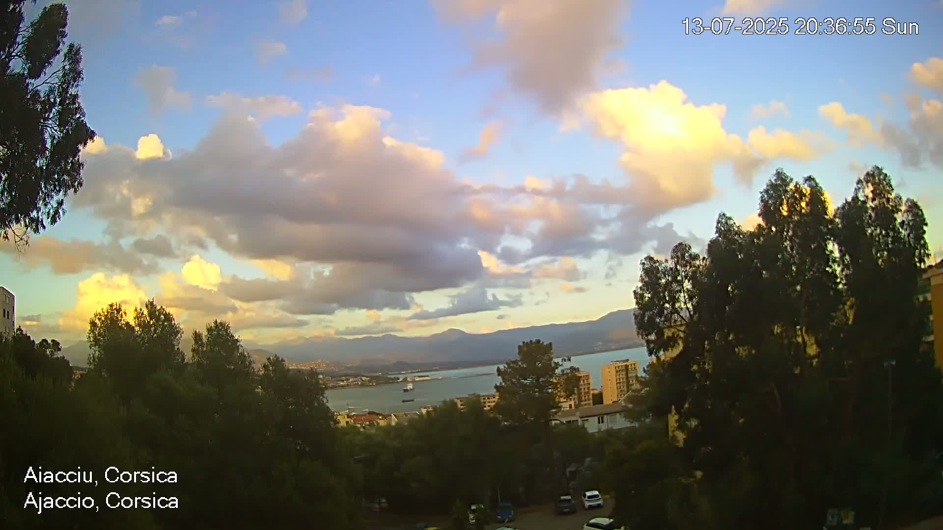 Corsica, Ajaccio City Skyline Live Cam - Ajaccio, Corse-du-Sud, Corse , France