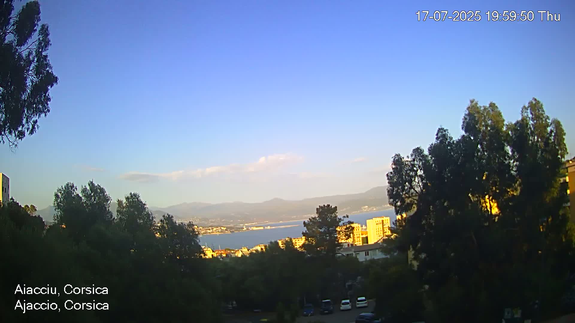 Corsica, Ajaccio City Skyline Live Cam - Ajaccio, Corse-du-Sud, Corse , France