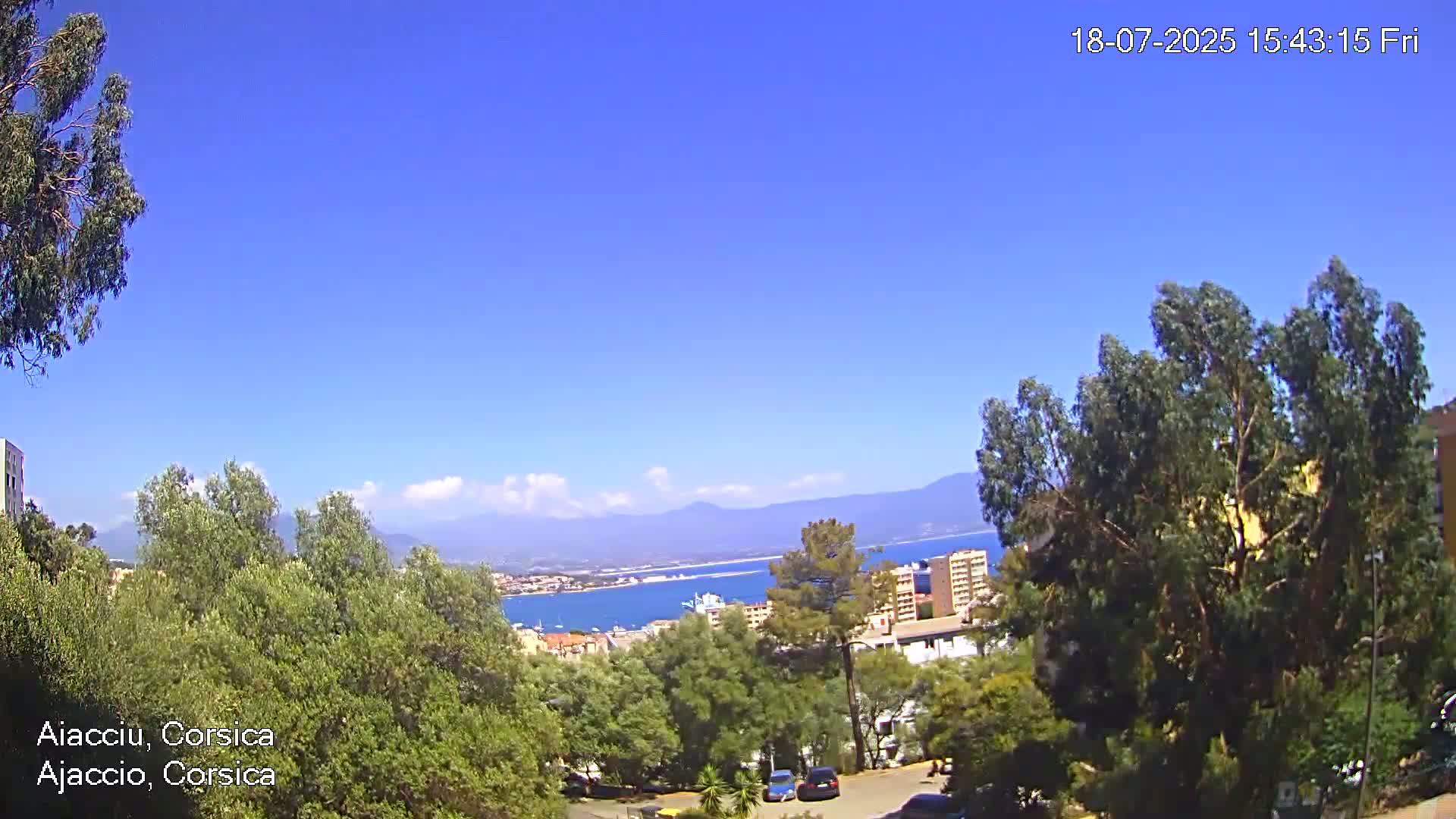 Corsica, Ajaccio City Skyline Live Cam - Ajaccio, Corse-du-Sud, Corse , France