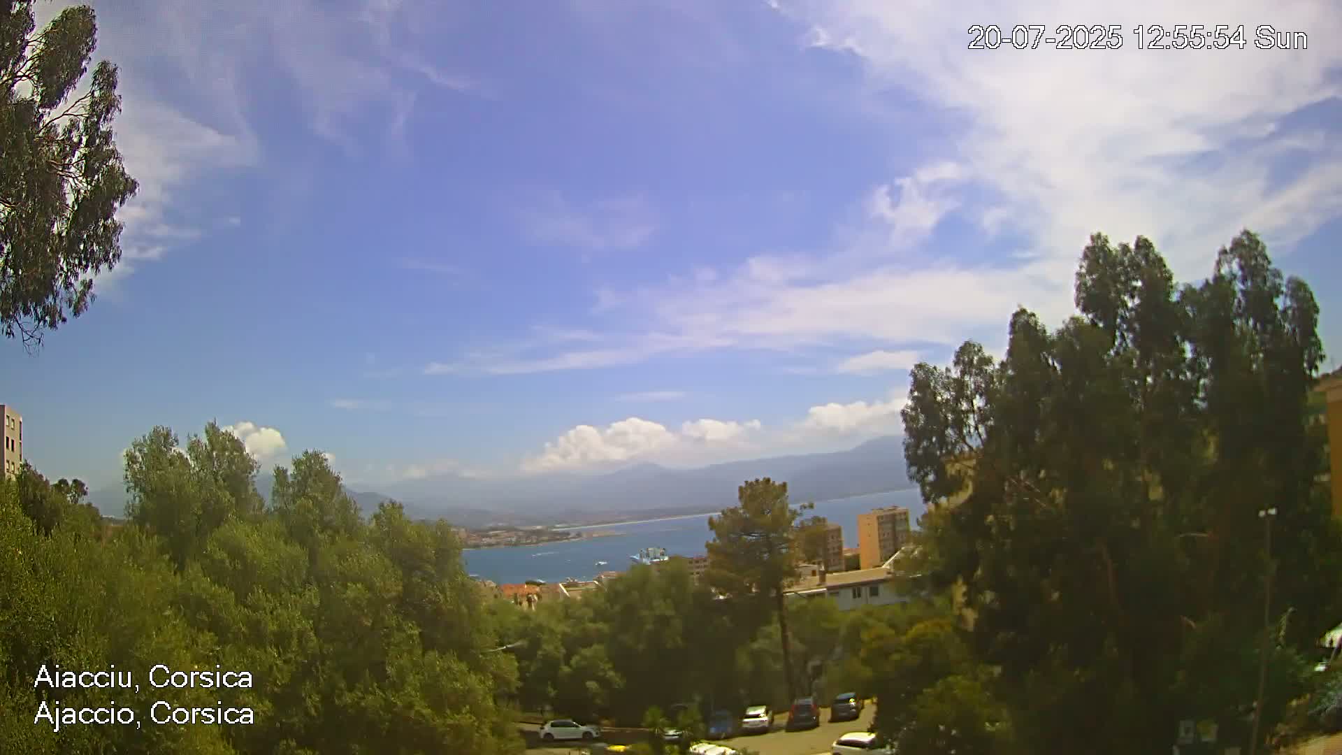 Corsica, Ajaccio City Skyline Live Cam - Ajaccio, Corse-du-Sud, Corse , France