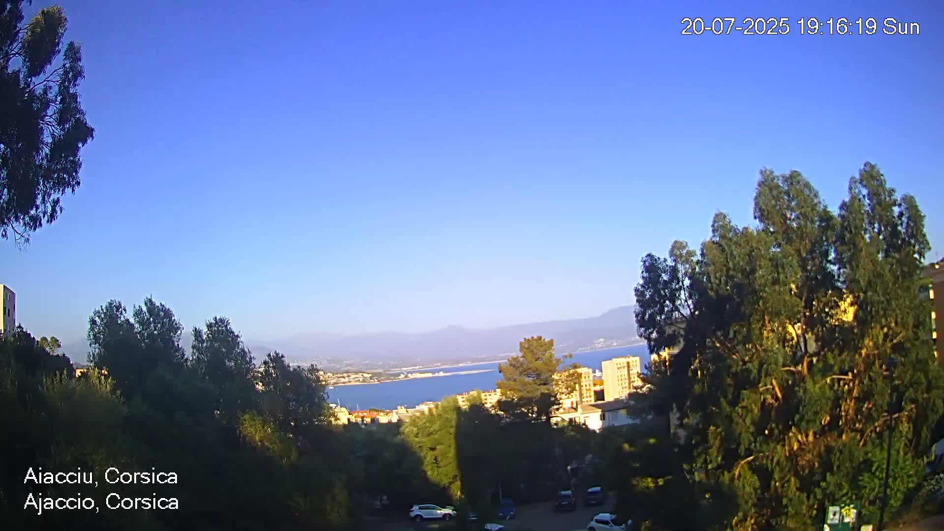 Corsica, Ajaccio City Skyline Live Cam - Ajaccio, Corse-du-Sud, Corse , France