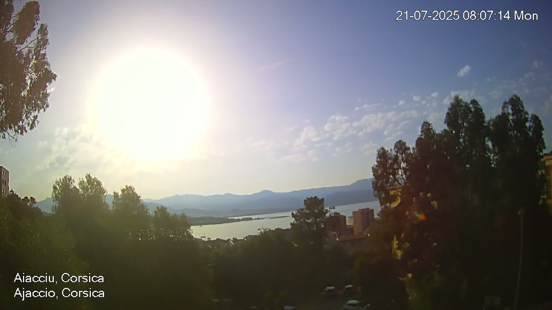 Corsica, Ajaccio City Skyline Live Cam - Ajaccio, Corse-du-Sud, Corse , France