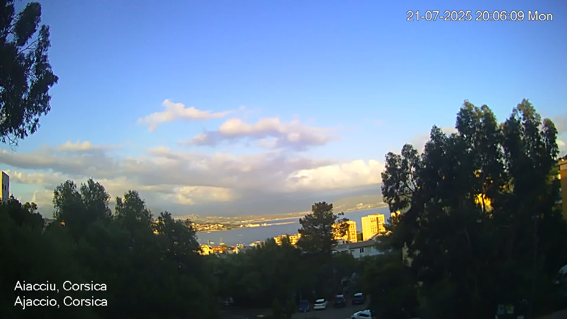 Corsica, Ajaccio City Skyline Live Cam - Ajaccio, Corse-du-Sud, Corse , France