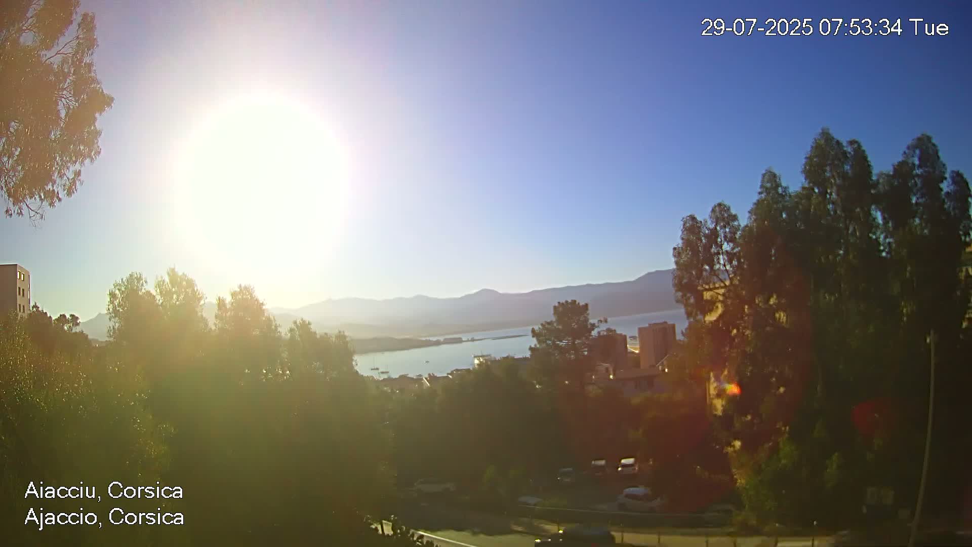Corsica, Ajaccio City Skyline Live Cam - Ajaccio, Corse-du-Sud, Corse , France