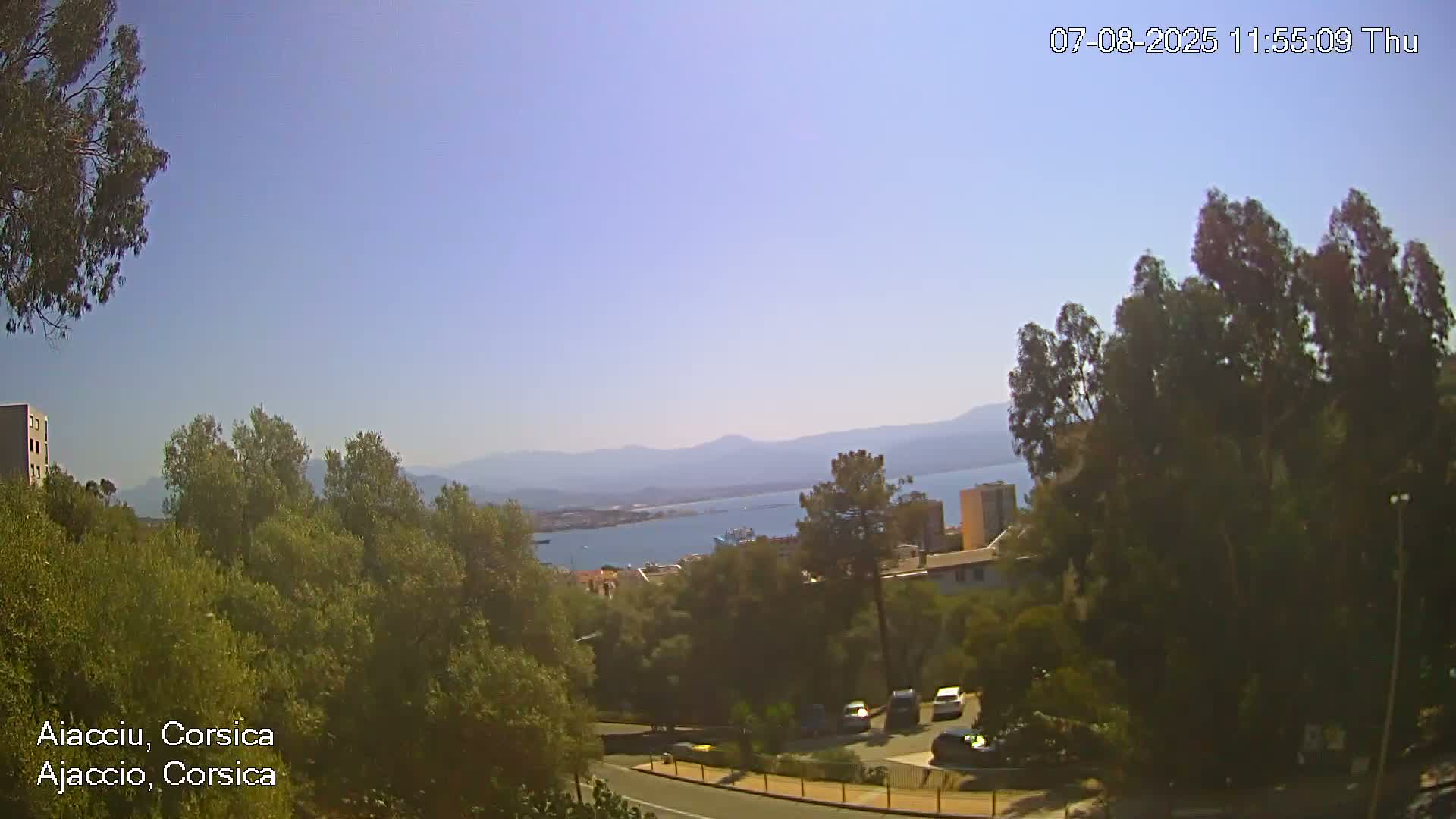 Corsica, Ajaccio City Skyline Live Cam - Ajaccio, Corse-du-Sud, Corse , France