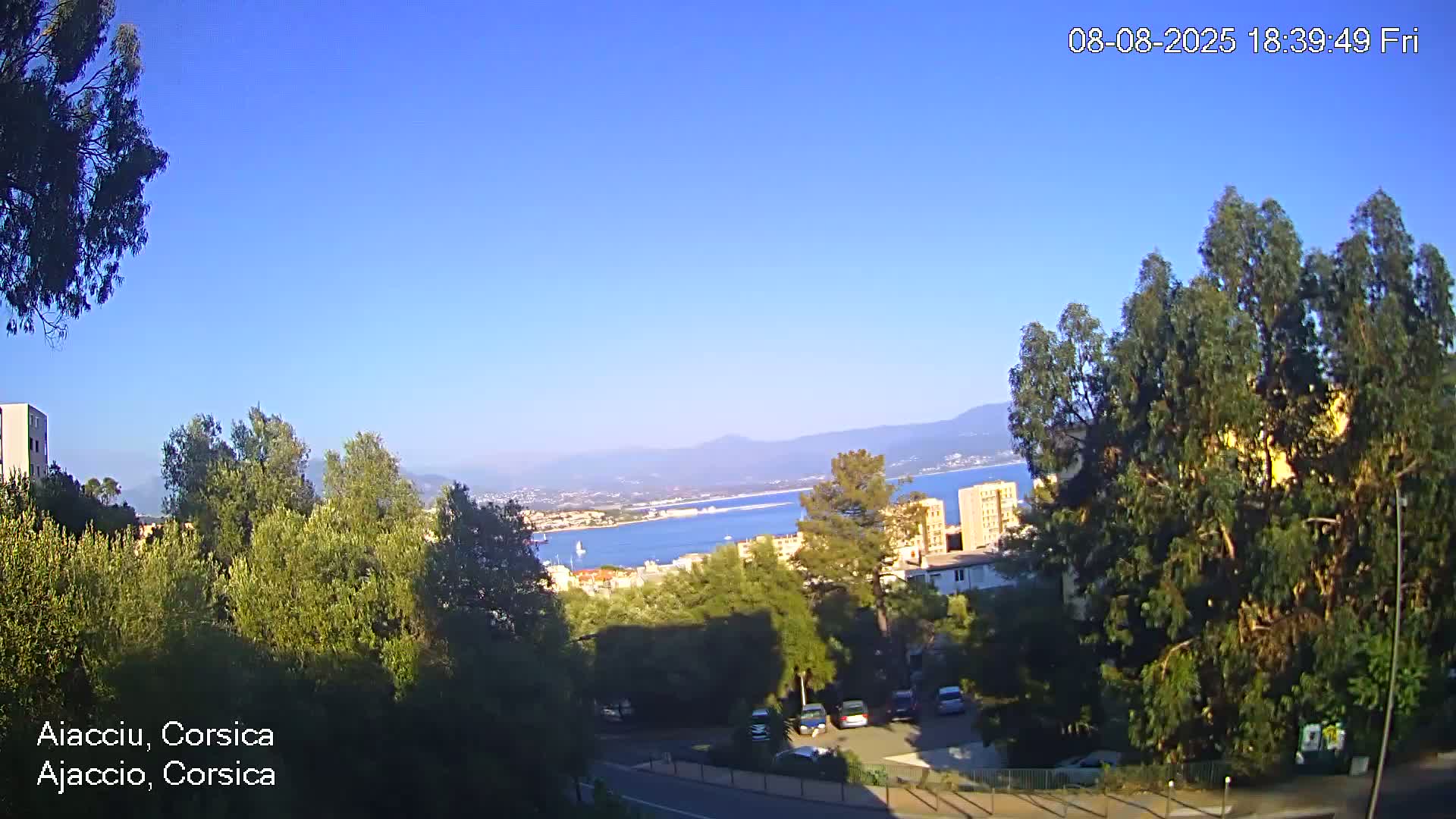 Corsica, Ajaccio City Skyline Live Cam - Ajaccio, Corse-du-Sud, Corse , France