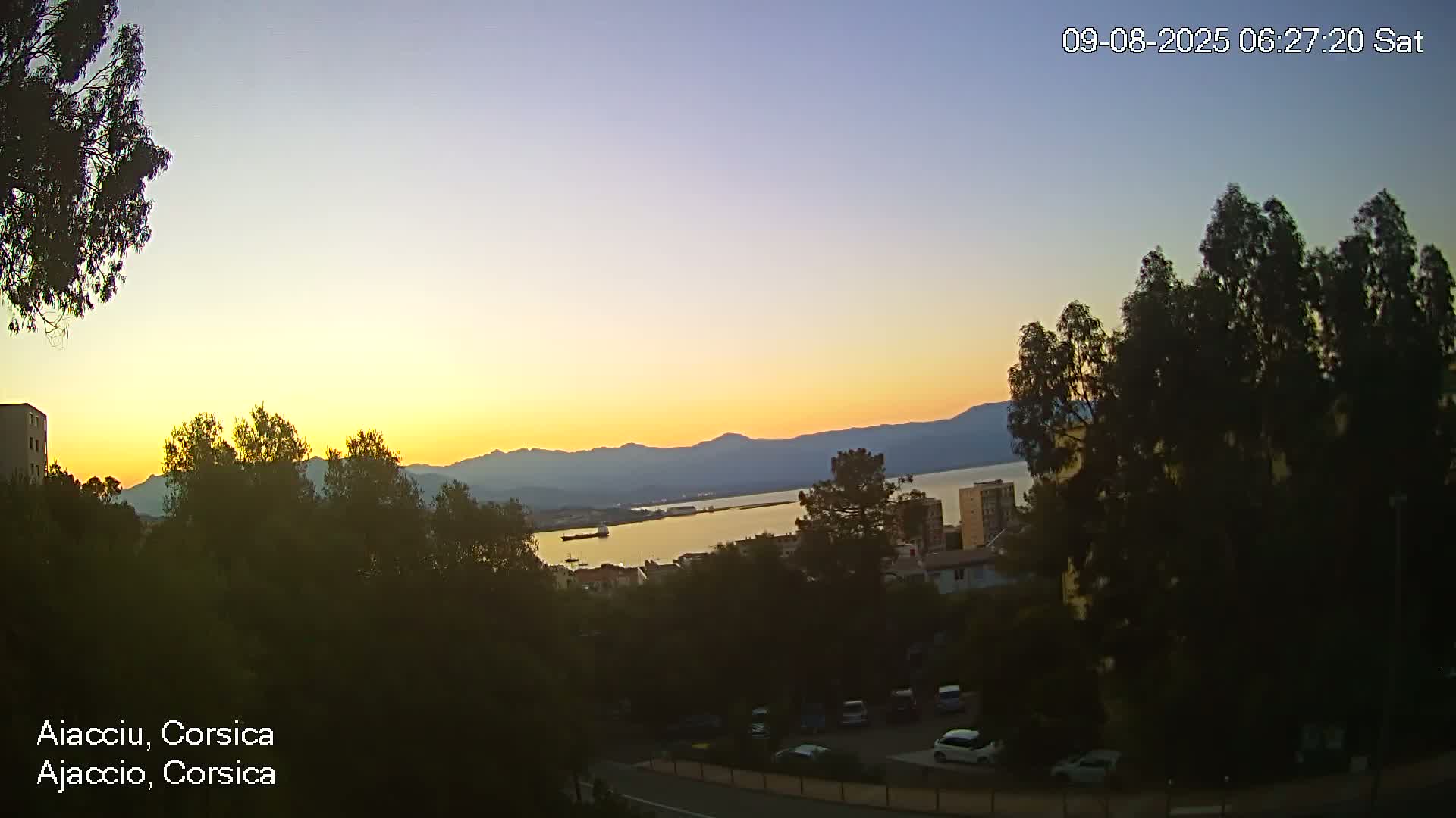 Corsica, Ajaccio City Skyline Live Cam - Ajaccio, Corse-du-Sud, Corse , France