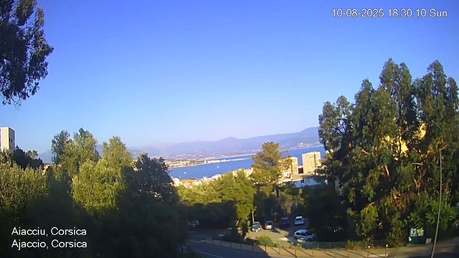 Corsica, Ajaccio City Skyline Live Cam - Ajaccio, Corse-du-Sud, Corse , France