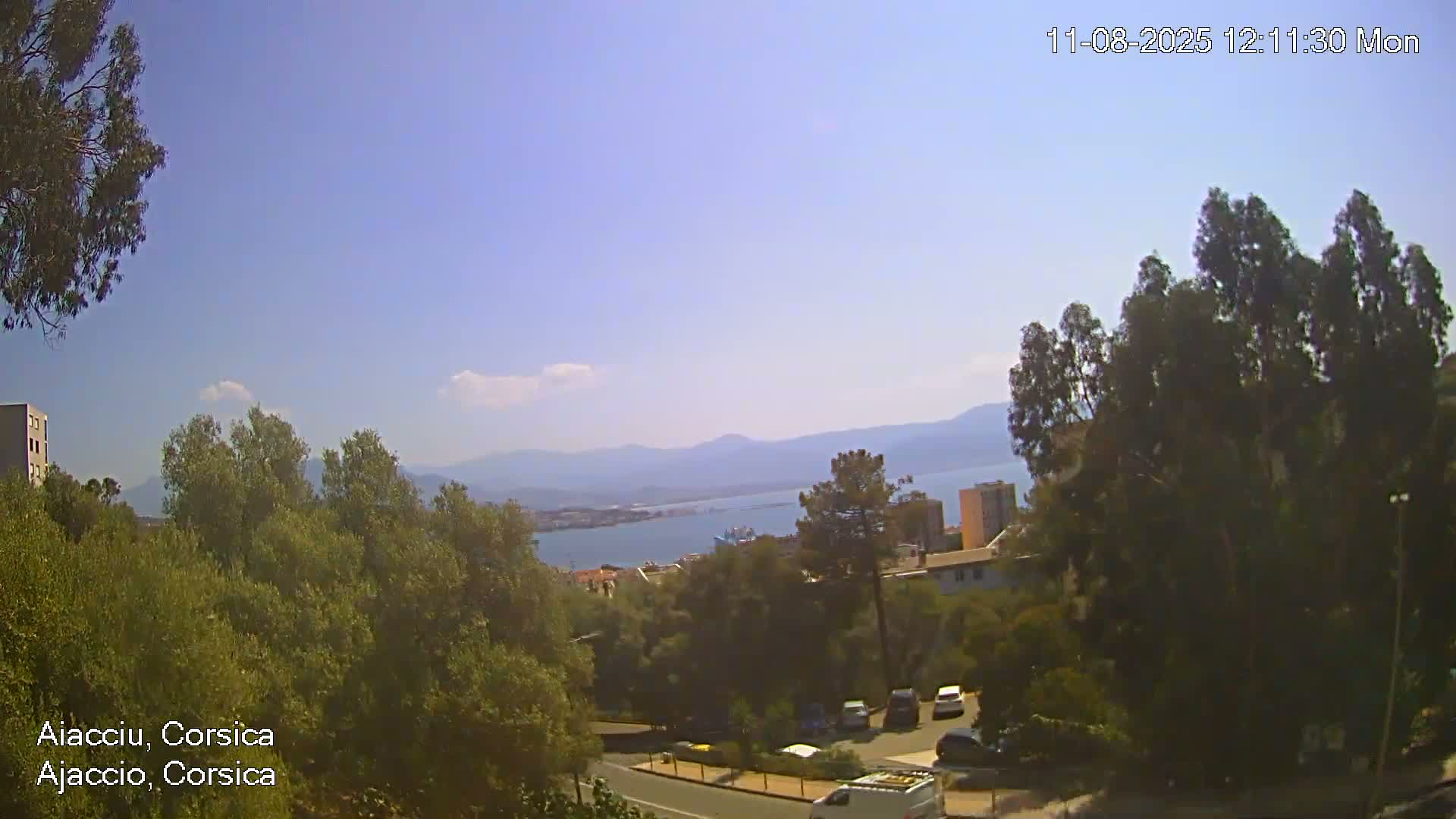 Corsica, Ajaccio City Skyline Live Cam - Ajaccio, Corse-du-Sud, Corse , France