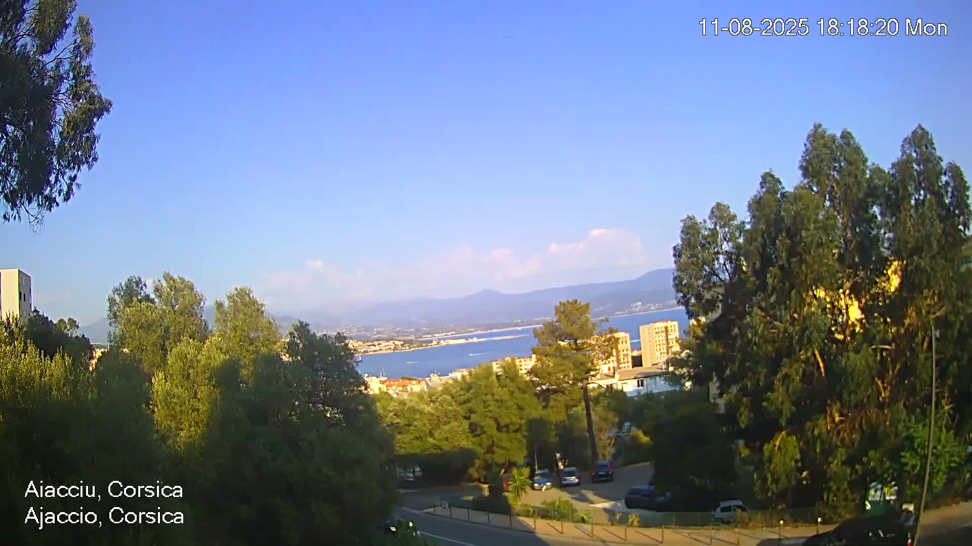 Corsica, Ajaccio City Skyline Live Cam - Ajaccio, Corse-du-Sud, Corse , France