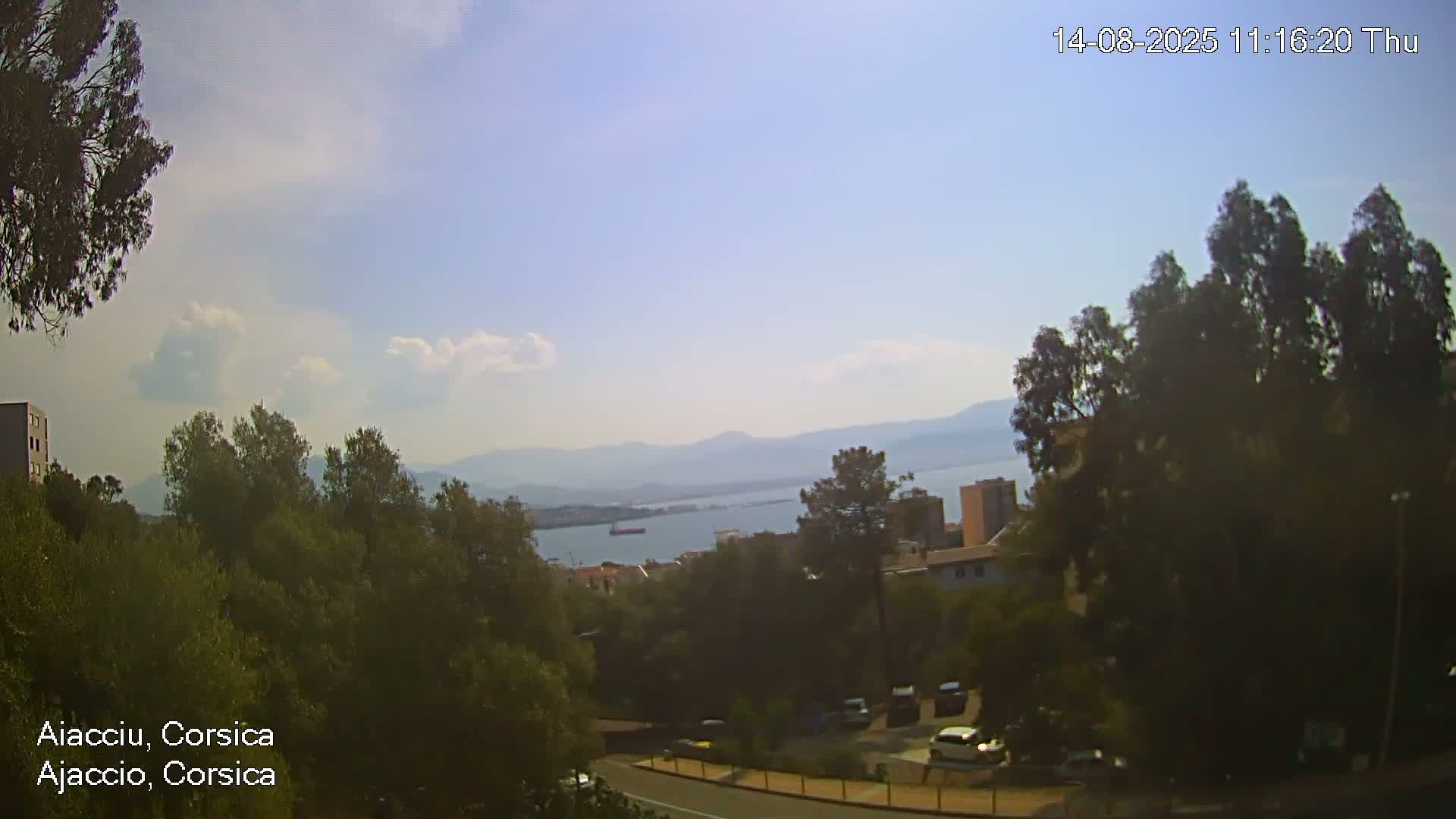 Corsica, Ajaccio City Skyline Live Cam - Ajaccio, Corse-du-Sud, Corse , France