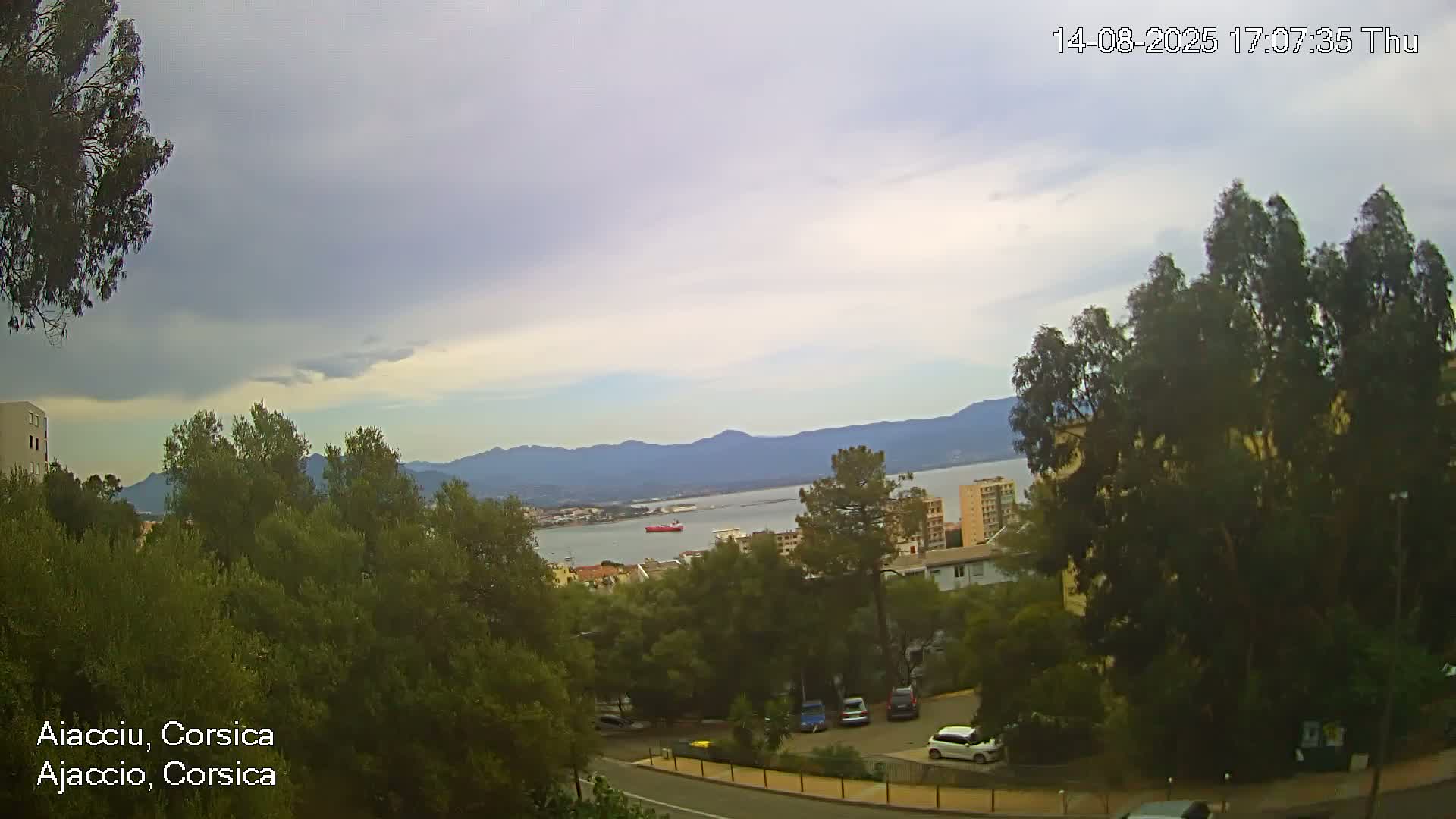 Corsica, Ajaccio City Skyline Live Cam - Ajaccio, Corse-du-Sud, Corse , France