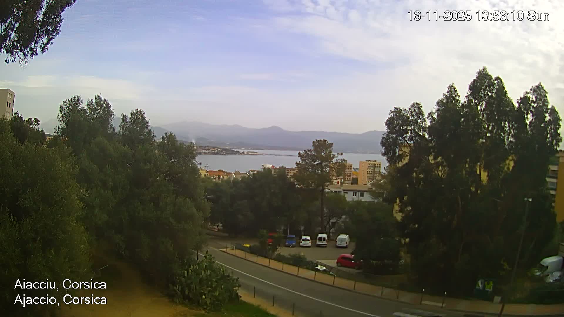 Corsica, Ajaccio City Skyline Live Cam - Ajaccio, Corse-du-Sud, Corse , France