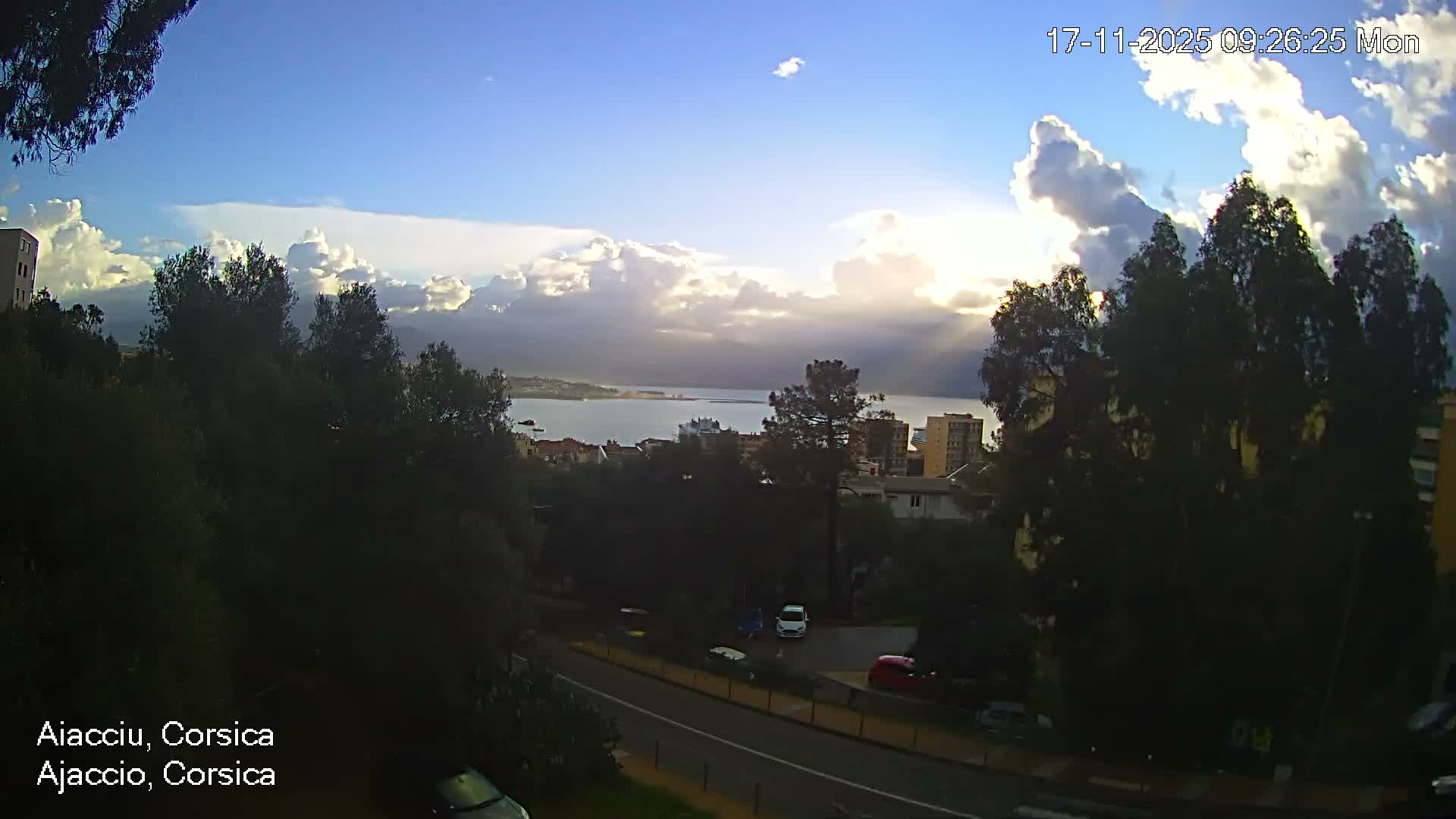 Corsica, Ajaccio City Skyline Live Cam - Ajaccio, Corse-du-Sud, Corse , France