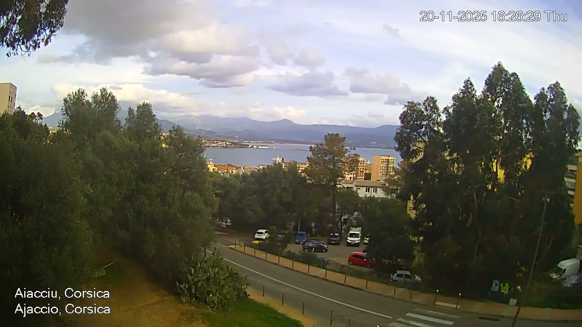 Corsica, Ajaccio City Skyline Live Cam - Ajaccio, Corse-du-Sud, Corse , France