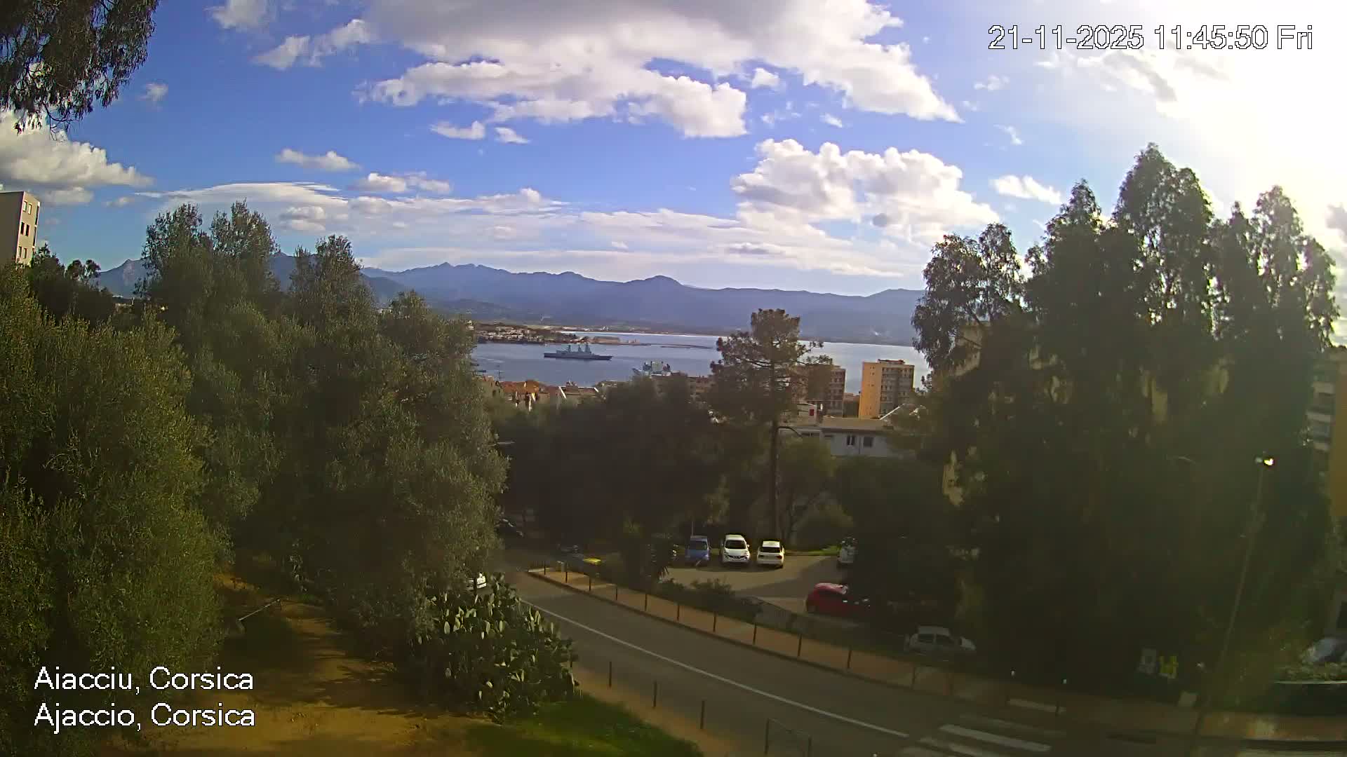 Corsica, Ajaccio City Skyline Live Cam - Ajaccio, Corse-du-Sud, Corse , France