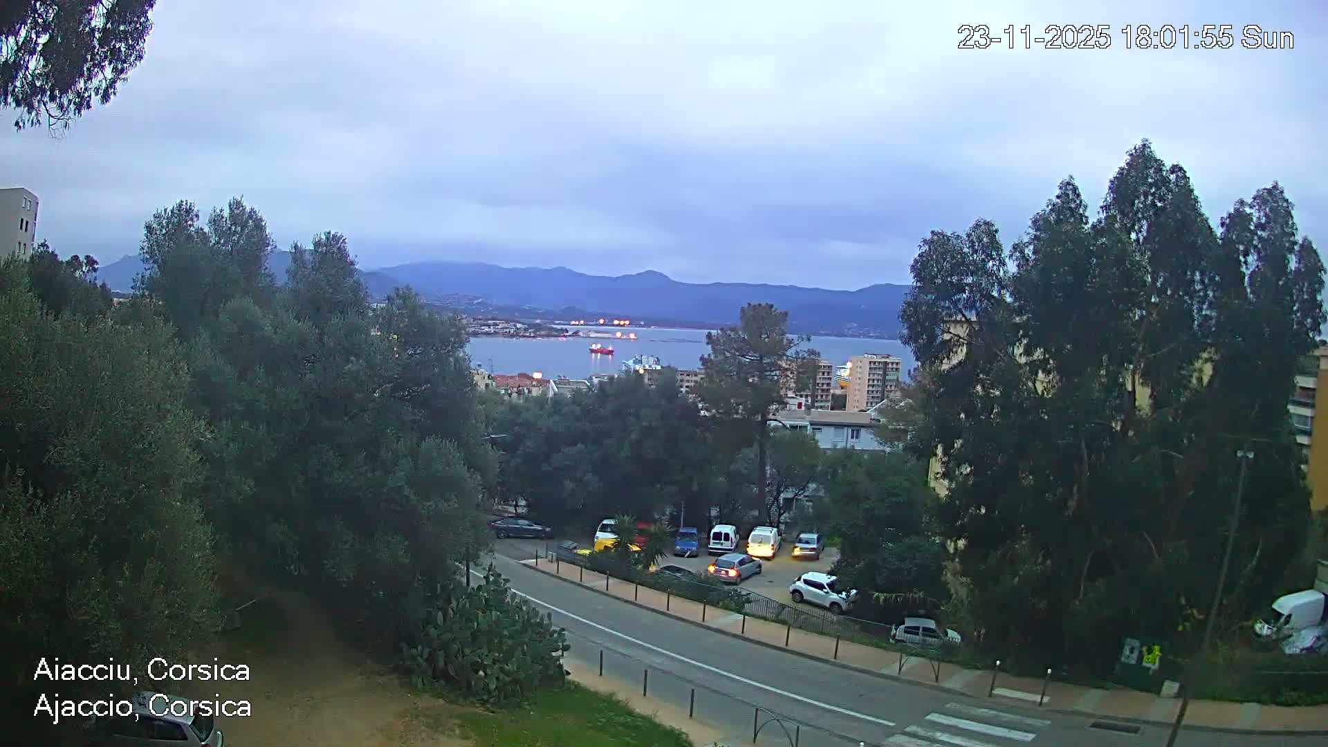 Corsica, Ajaccio City Skyline Live Cam - Ajaccio, Corse-du-Sud, Corse , France
