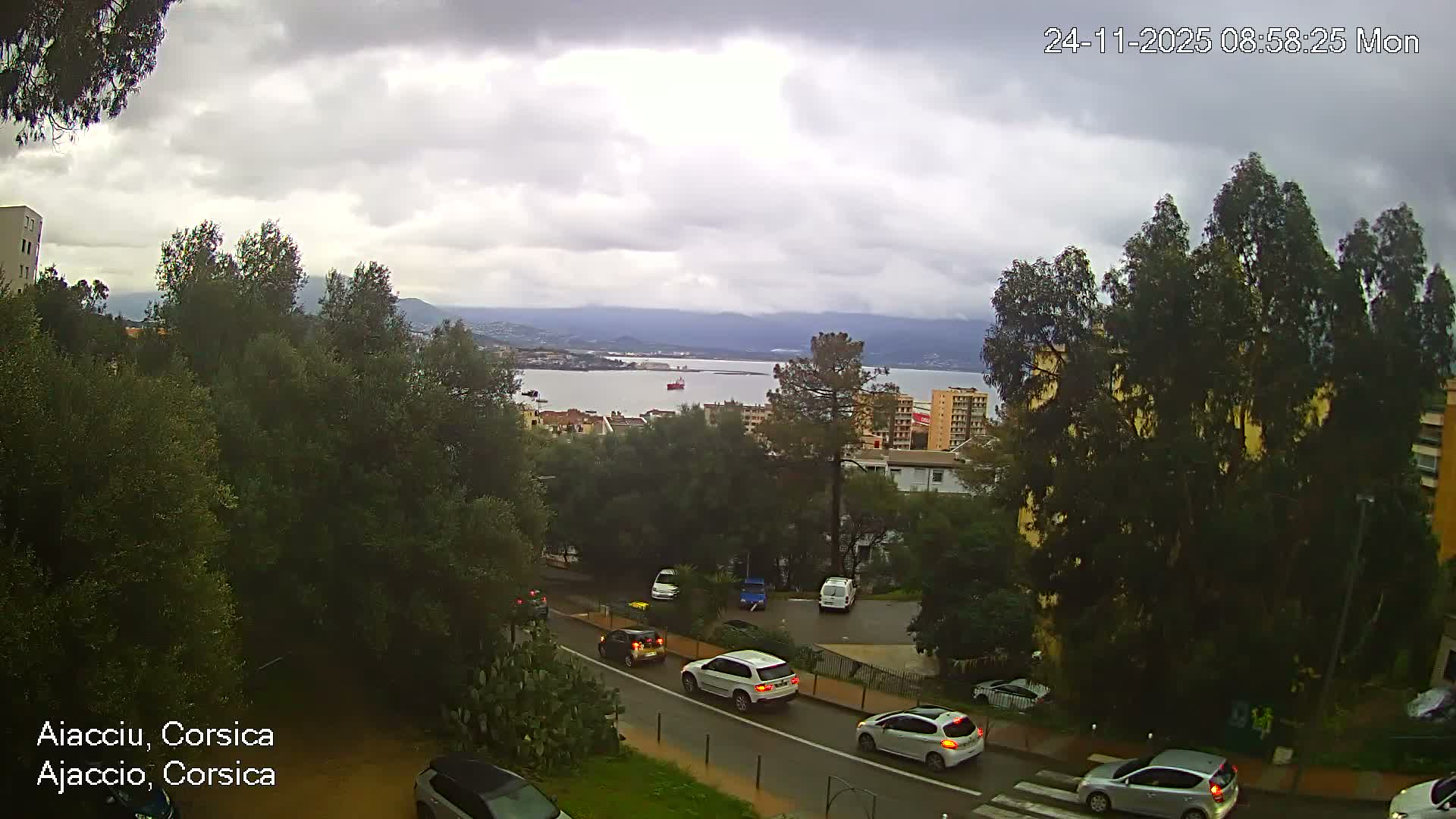 Corsica, Ajaccio City Skyline Live Cam - Ajaccio, Corse-du-Sud, Corse , France