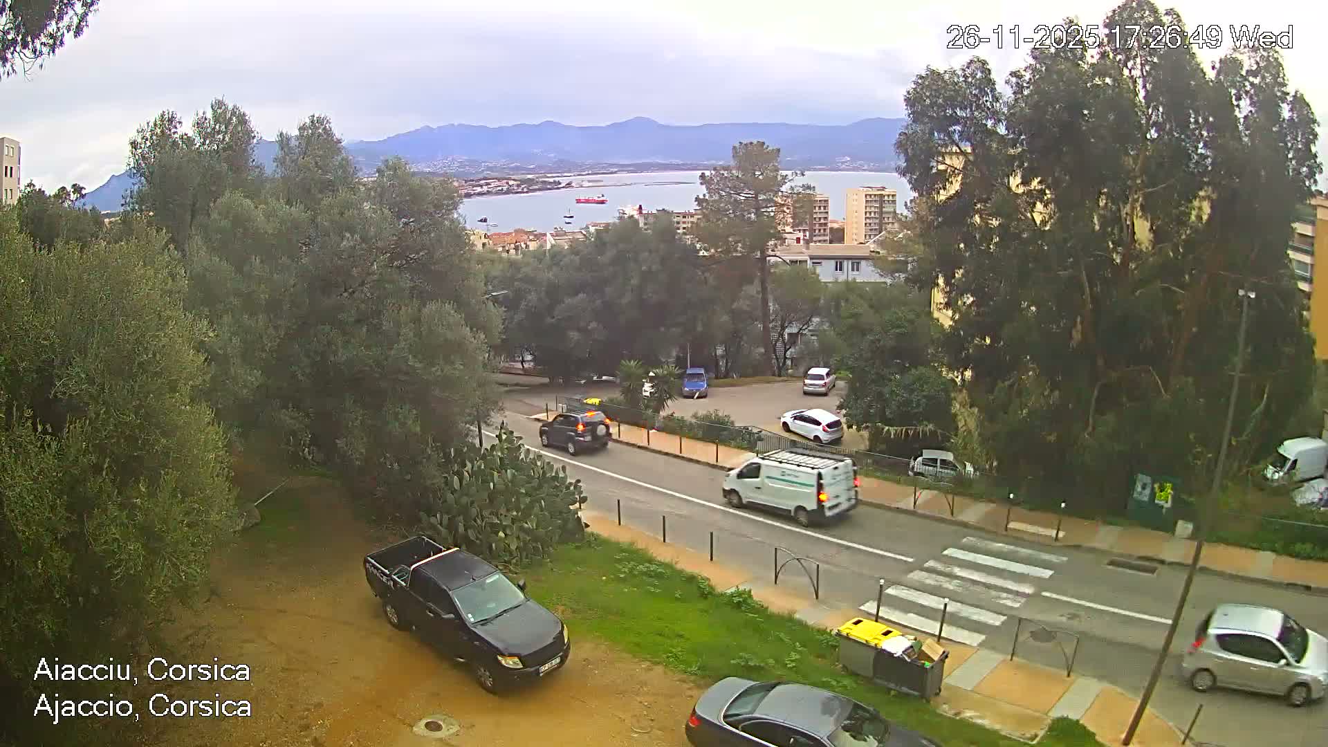 Corsica, Ajaccio City Skyline Live Cam - Ajaccio, Corse-du-Sud, Corse , France