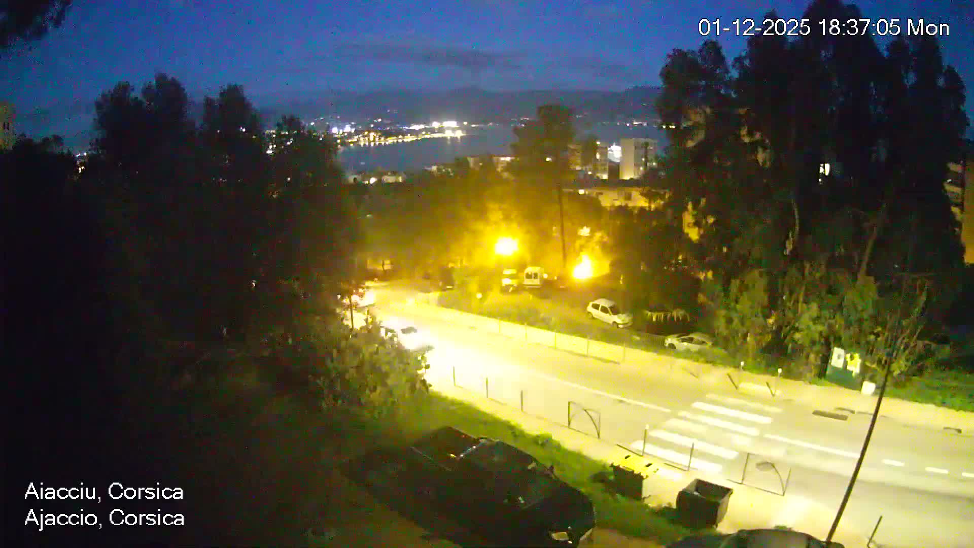 Corsica, Ajaccio City Skyline Live Cam - Ajaccio, Corse-du-Sud, Corse , France