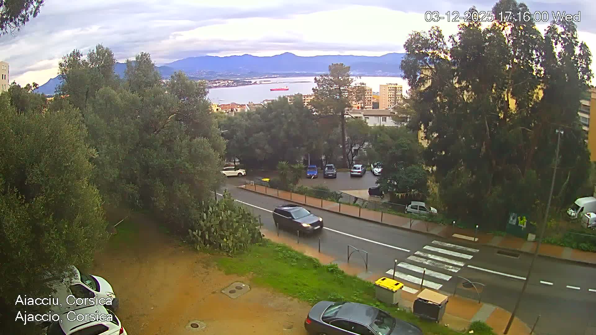 Corsica, Ajaccio City Skyline Live Cam - Ajaccio, Corse-du-Sud, Corse , France