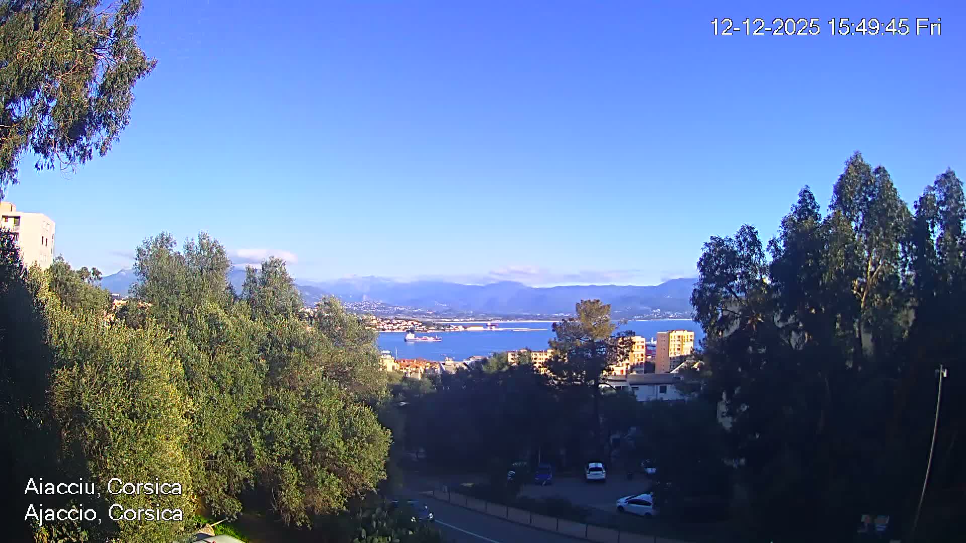 Corsica, Ajaccio City Skyline Live Cam - Ajaccio, Corse-du-Sud, Corse , France