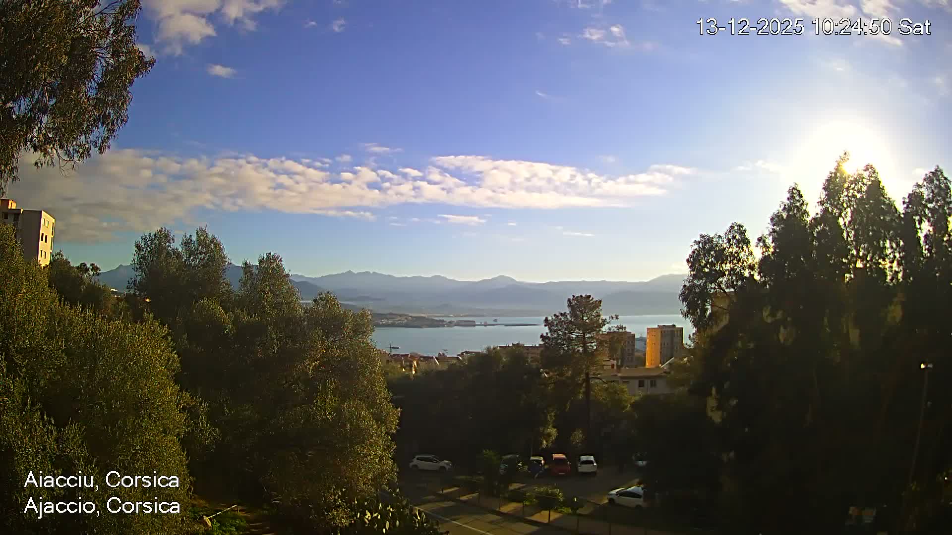 Corsica, Ajaccio City Skyline Live Cam - Ajaccio, Corse-du-Sud, Corse , France