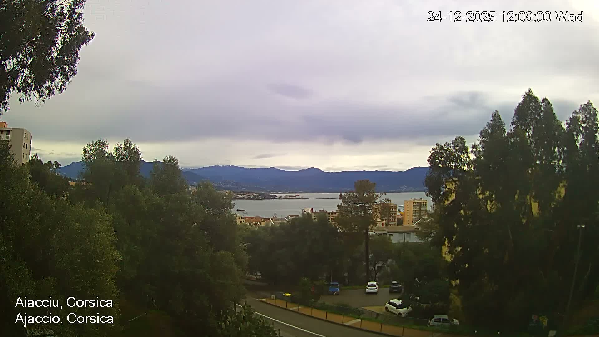 Corsica, Ajaccio City Skyline Live Cam - Ajaccio, Corse-du-Sud, Corse , France