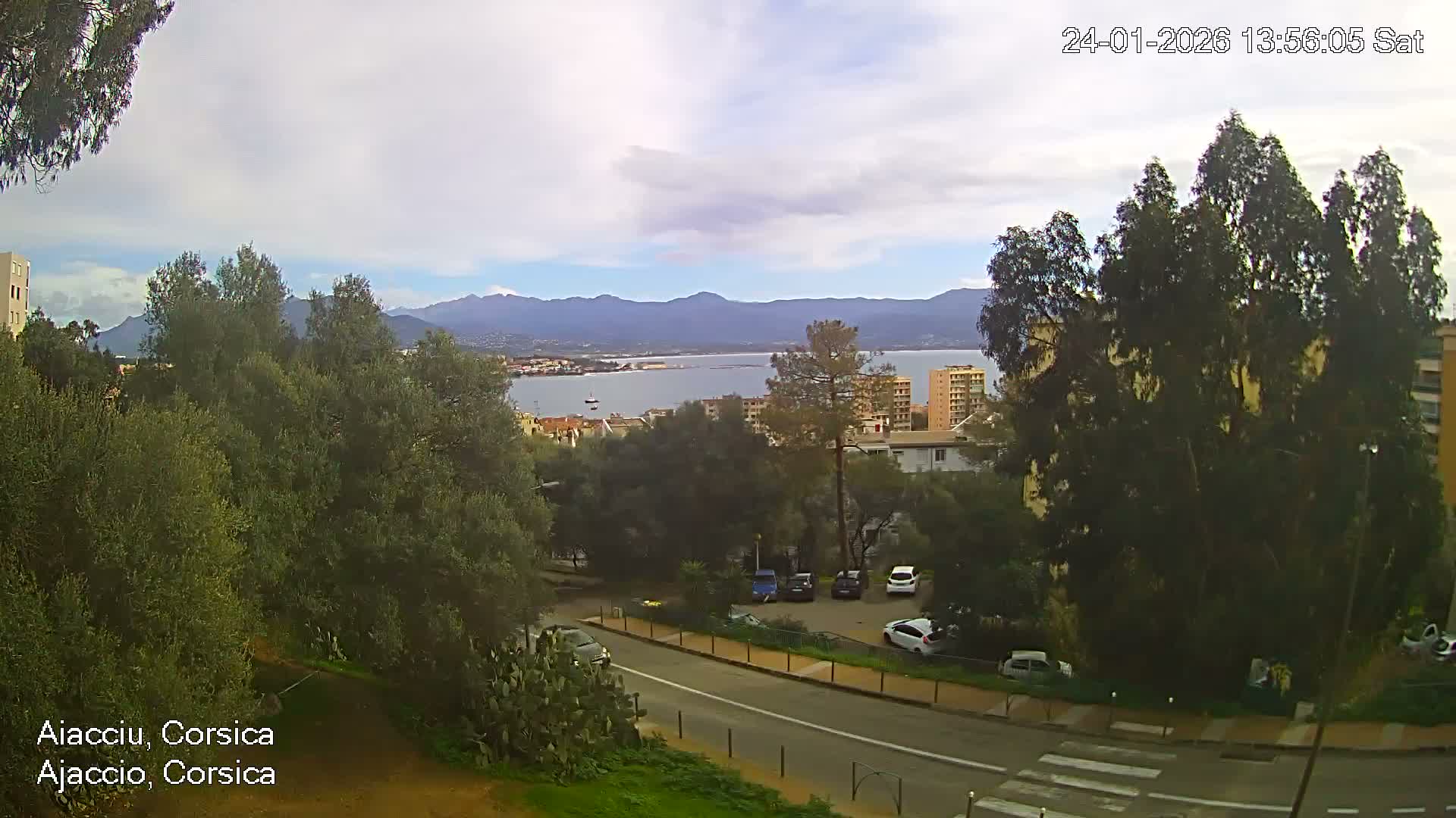 Corsica, Ajaccio City Skyline Live Cam - Ajaccio, Corse-du-Sud, Corse , France