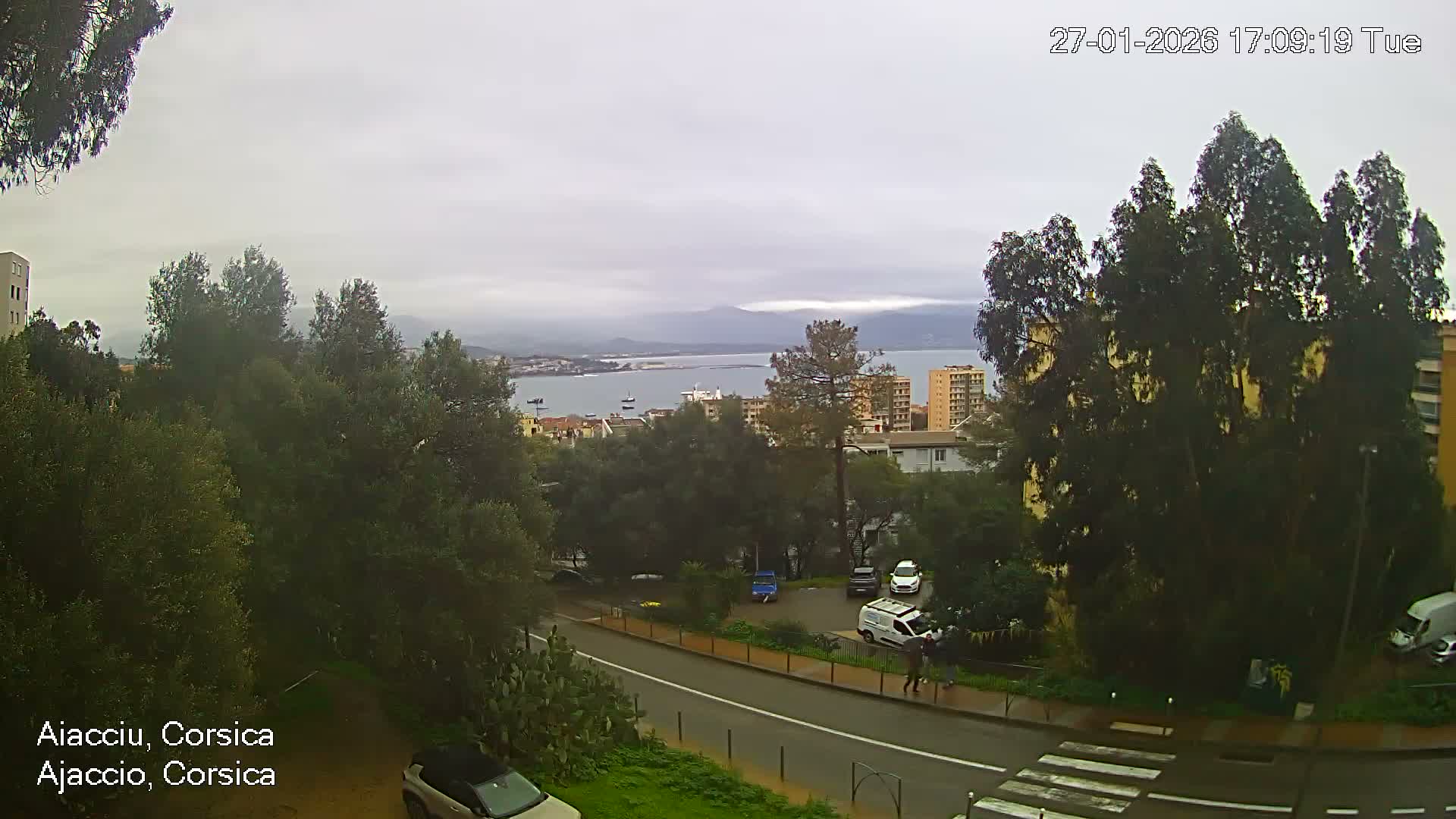 Corsica, Ajaccio City Skyline Live Cam - Ajaccio, Corse-du-Sud, Corse , France