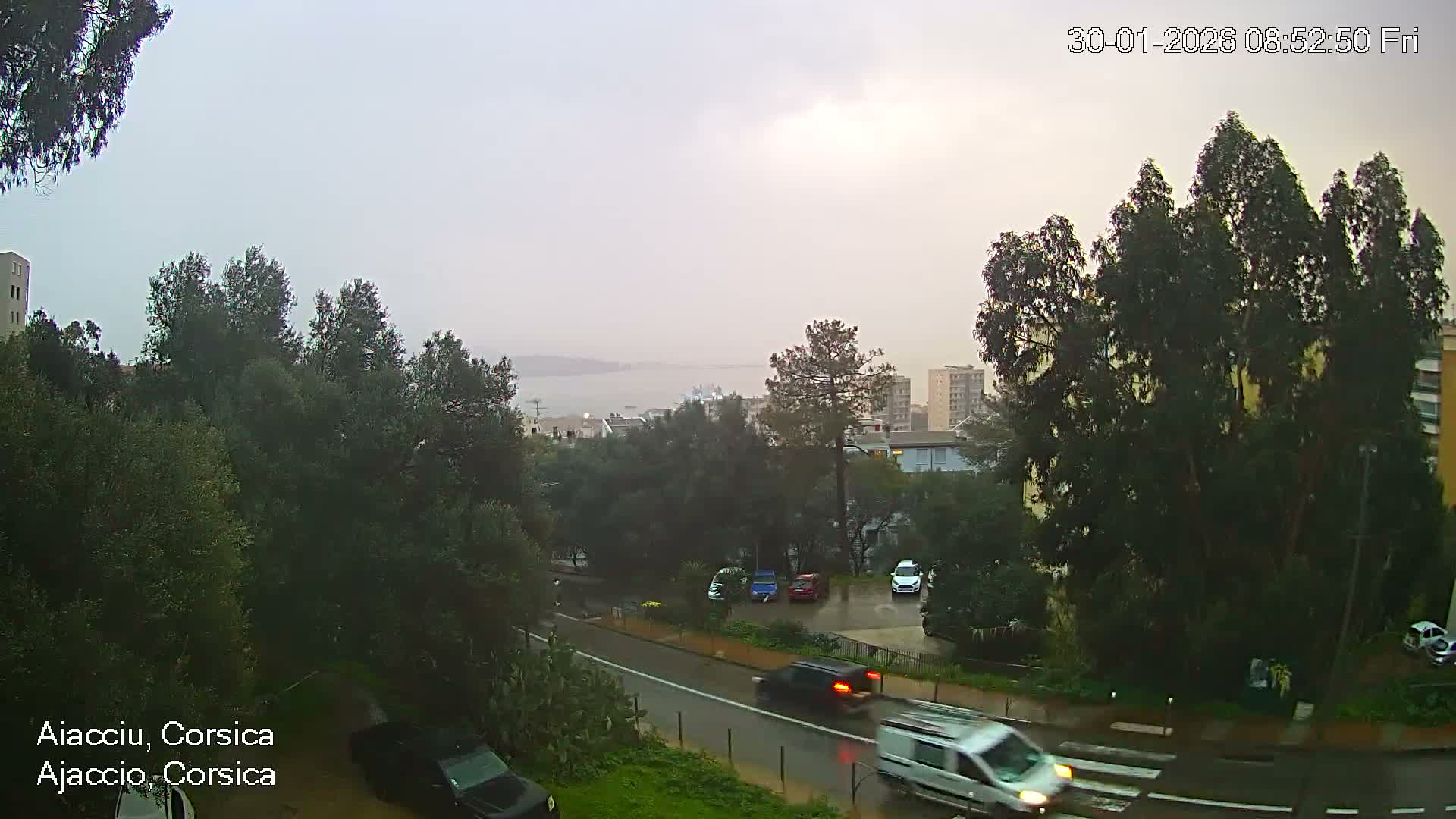 Corsica, Ajaccio City Skyline Live Cam - Ajaccio, Corse-du-Sud, Corse , France