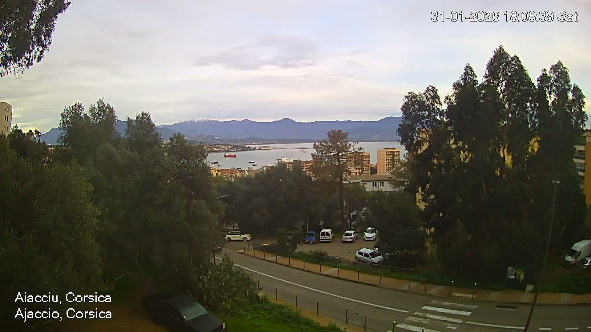 Corsica, Ajaccio City Skyline Live Cam - Ajaccio, Corse-du-Sud, Corse , France