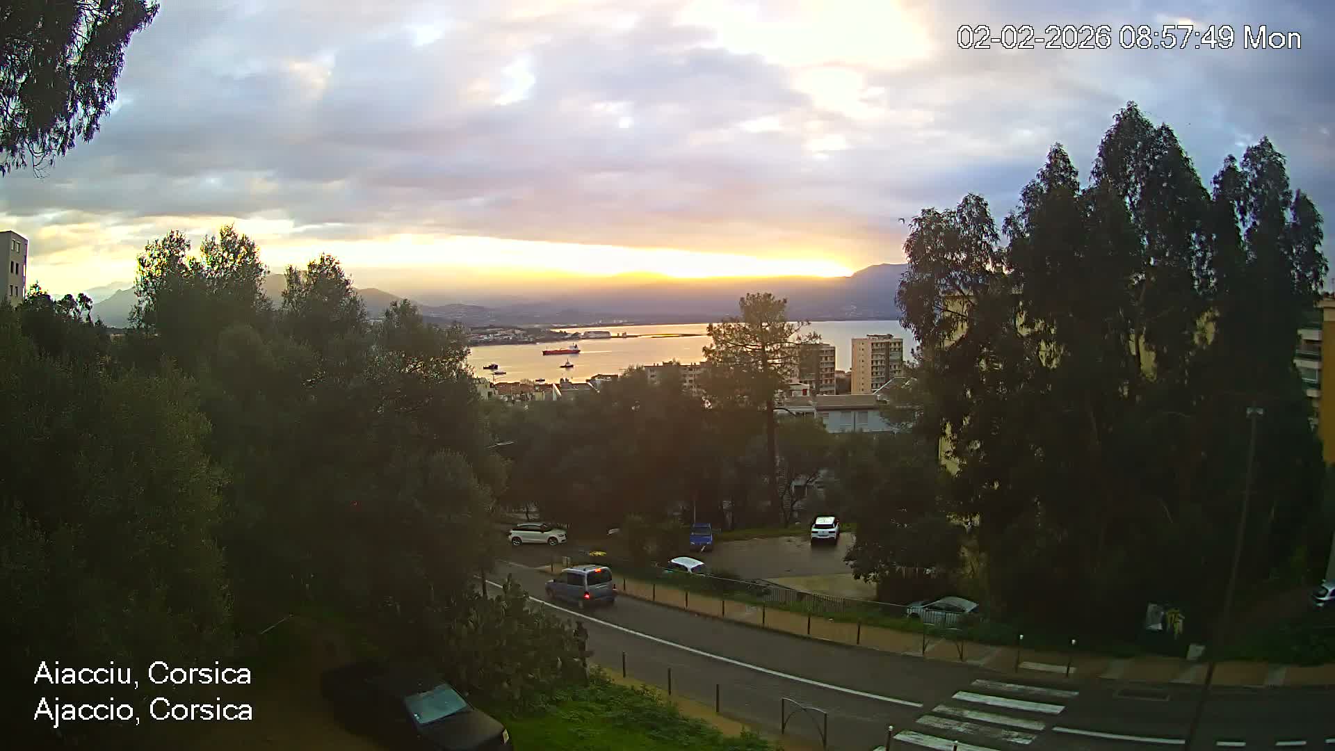 Corsica, Ajaccio City Skyline Live Cam - Ajaccio, Corse-du-Sud, Corse , France