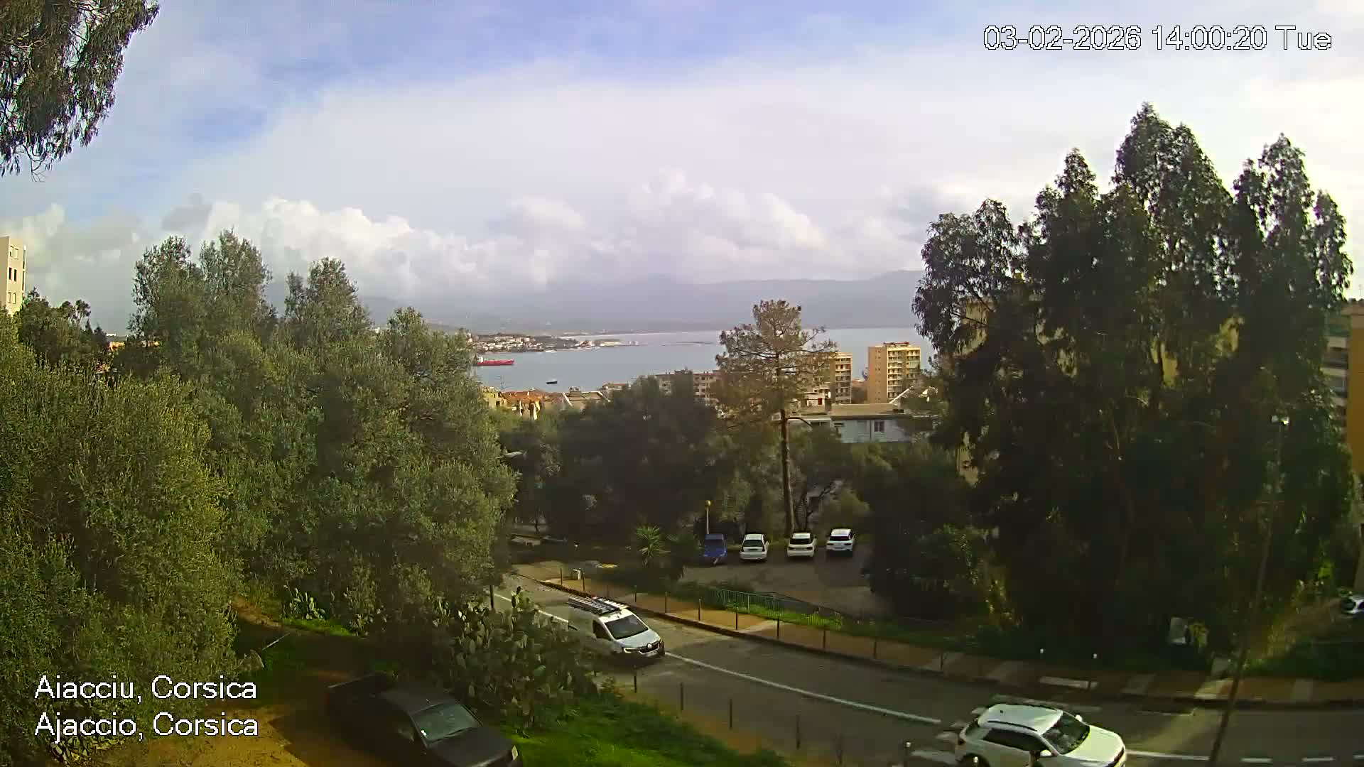 Corsica, Ajaccio City Skyline Live Cam - Ajaccio, Corse-du-Sud, Corse , France