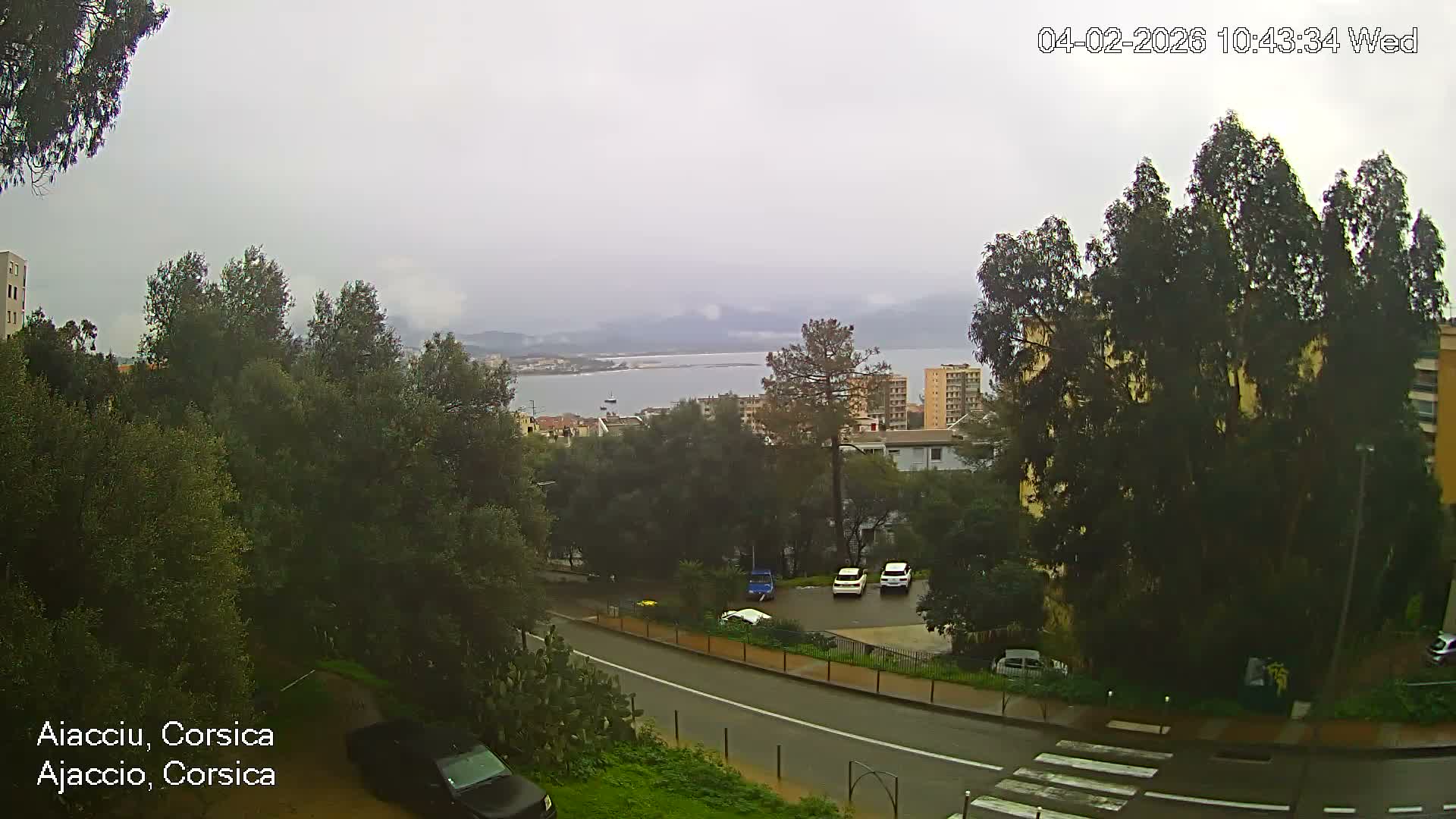 Corsica, Ajaccio City Skyline Live Cam - Ajaccio, Corse-du-Sud, Corse , France