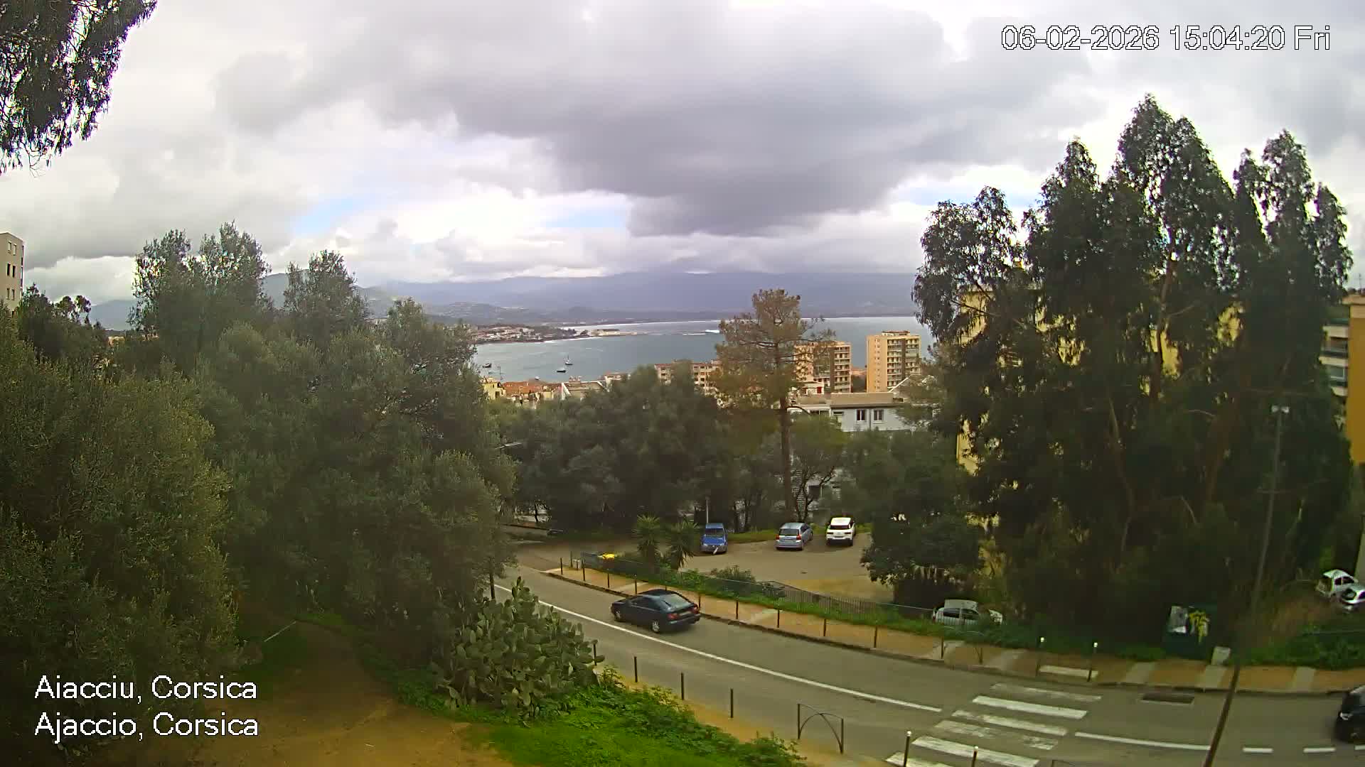 Corsica, Ajaccio City Skyline Live Cam - Ajaccio, Corse-du-Sud, Corse , France