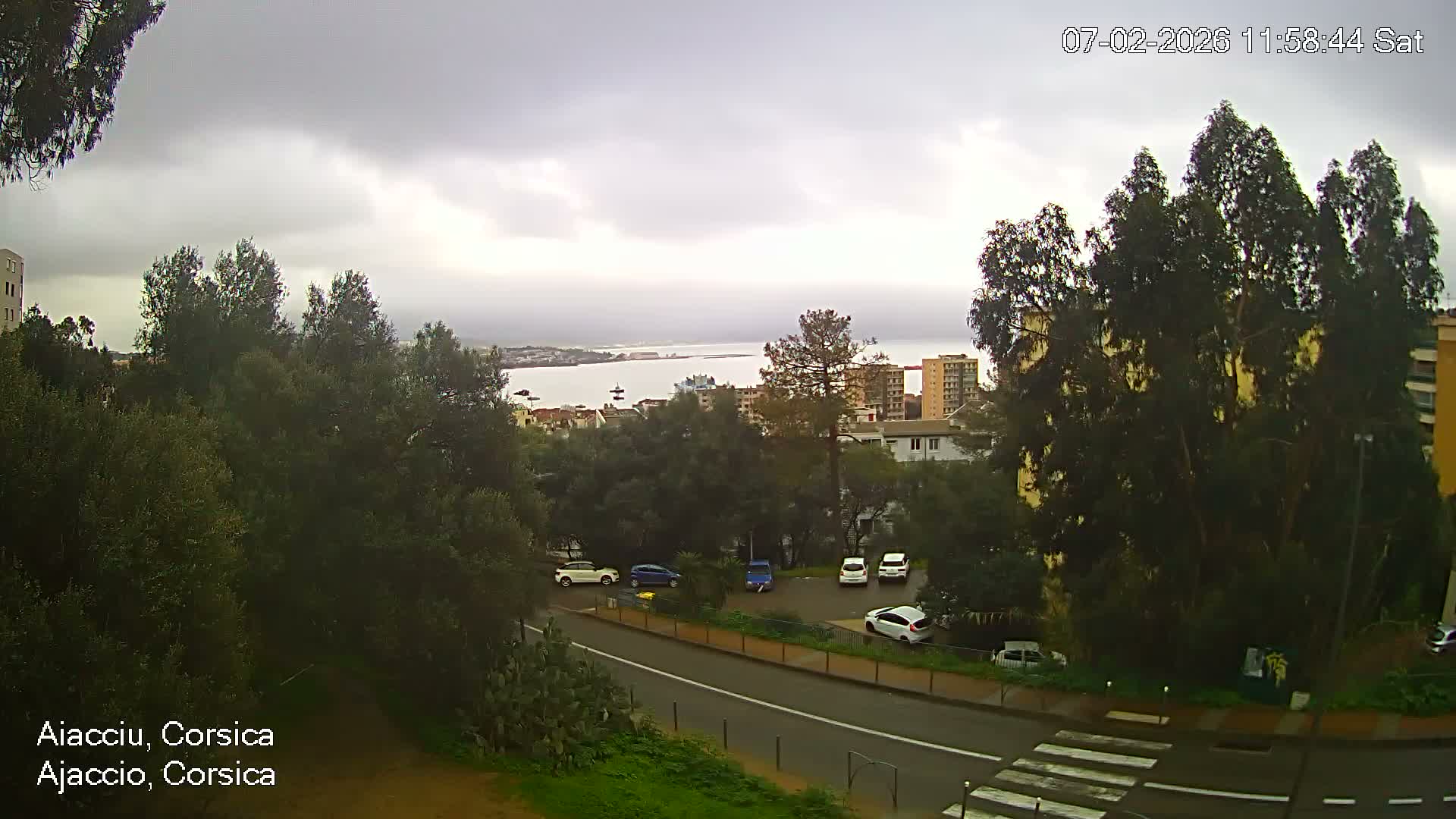 Corsica, Ajaccio City Skyline Live Cam - Ajaccio, Corse-du-Sud, Corse , France