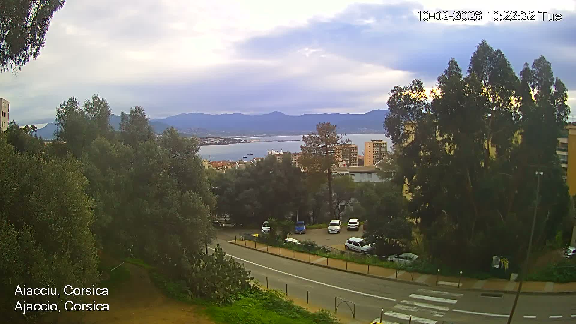 Corsica, Ajaccio City Skyline Live Cam - Ajaccio, Corse-du-Sud, Corse , France