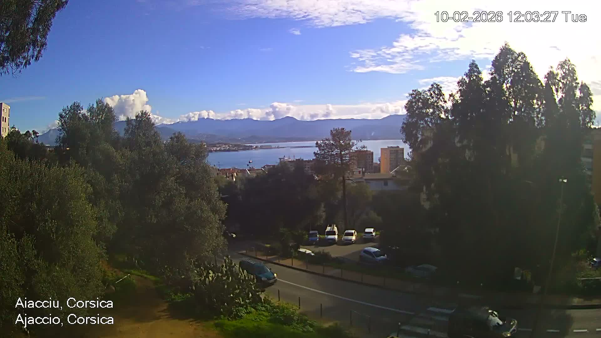 Corsica, Ajaccio City Skyline Live Cam - Ajaccio, Corse-du-Sud, Corse , France
