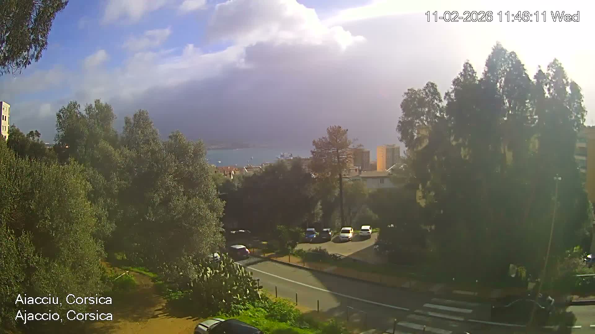 Corsica, Ajaccio City Skyline Live Cam - Ajaccio, Corse-du-Sud, Corse , France