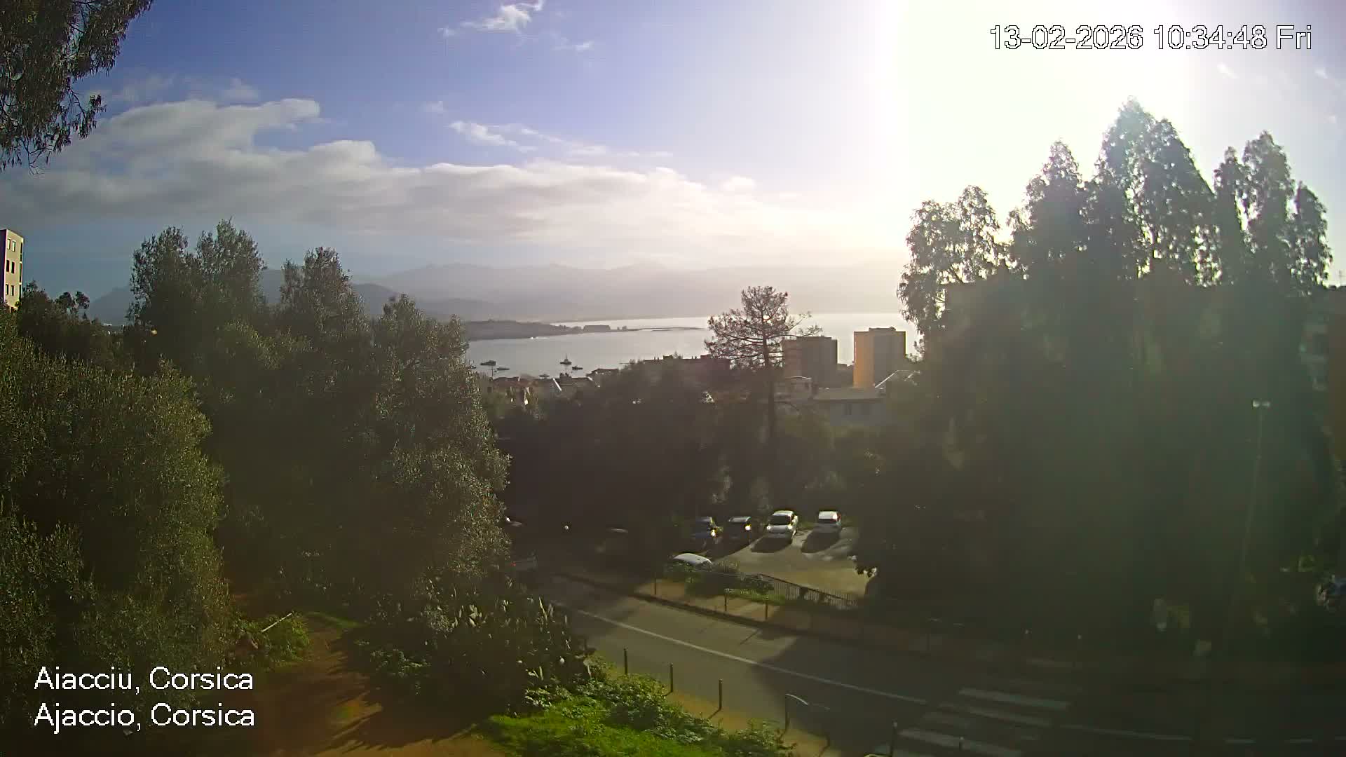 Corsica, Ajaccio City Skyline Live Cam - Ajaccio, Corse-du-Sud, Corse , France