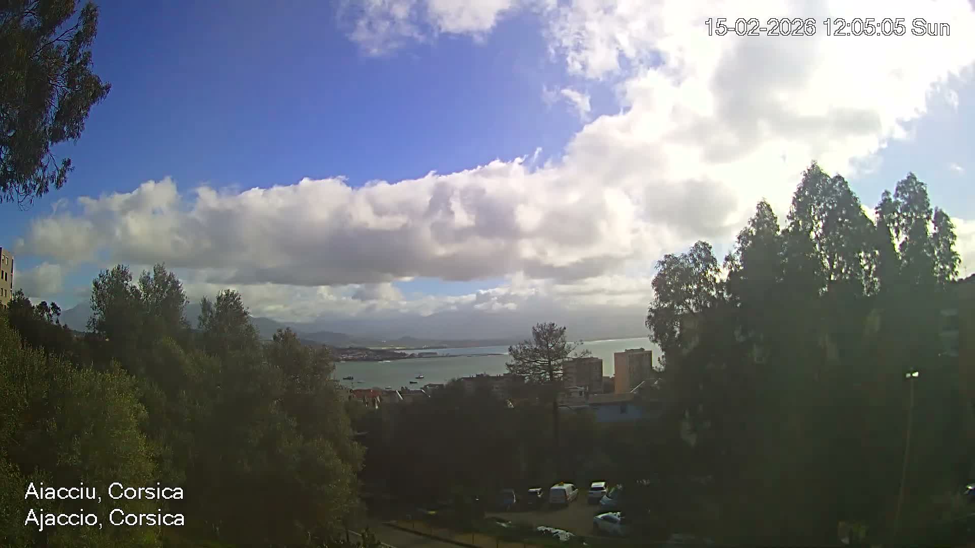 Corsica, Ajaccio City Skyline Live Cam - Ajaccio, Corse-du-Sud, Corse , France