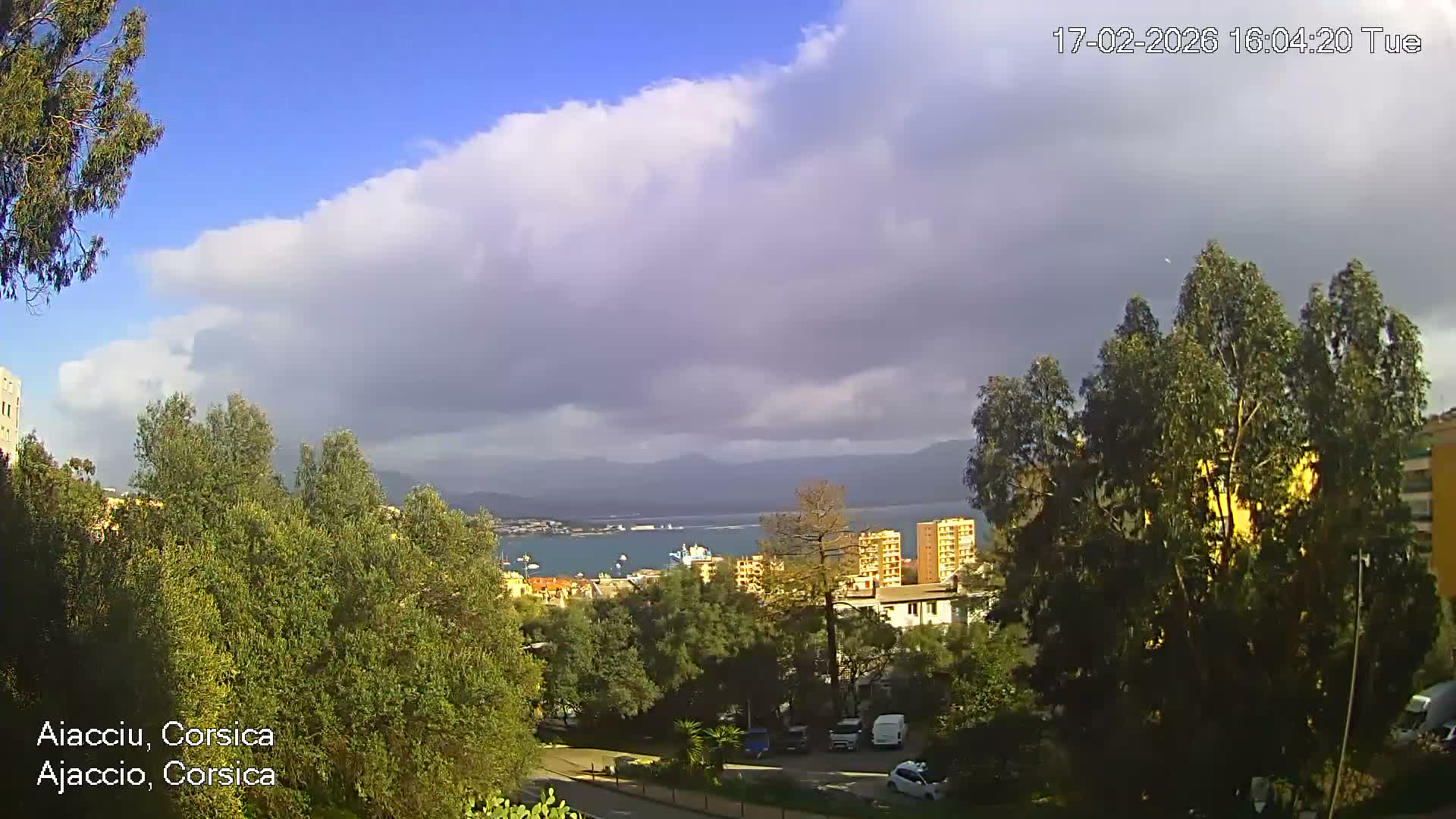 Corsica, Ajaccio City Skyline Live Cam - Ajaccio, Corse-du-Sud, Corse , France