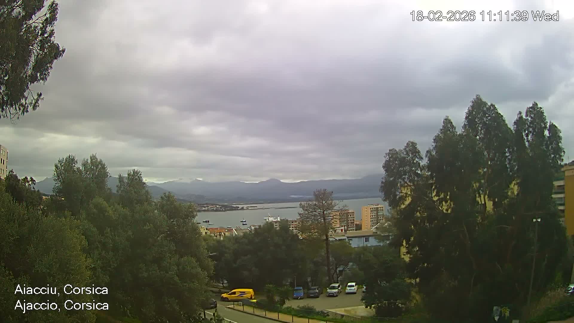 Corsica, Ajaccio City Skyline Live Cam - Ajaccio, Corse-du-Sud, Corse , France
